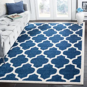 SAFAVIEH Amherst Erma Modern Rug - Navy/Beige - 5' 3 x 8'