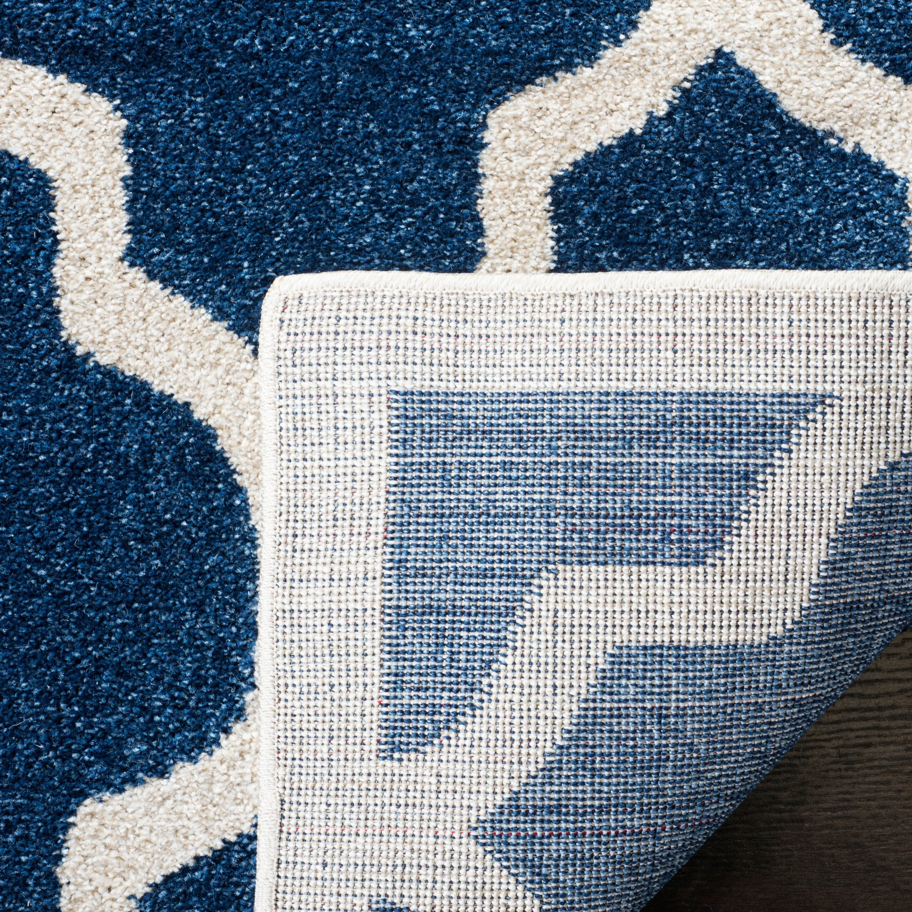 SAFAVIEH Amherst Erma Modern Rug - Navy/Beige - 5' 3 x 8'