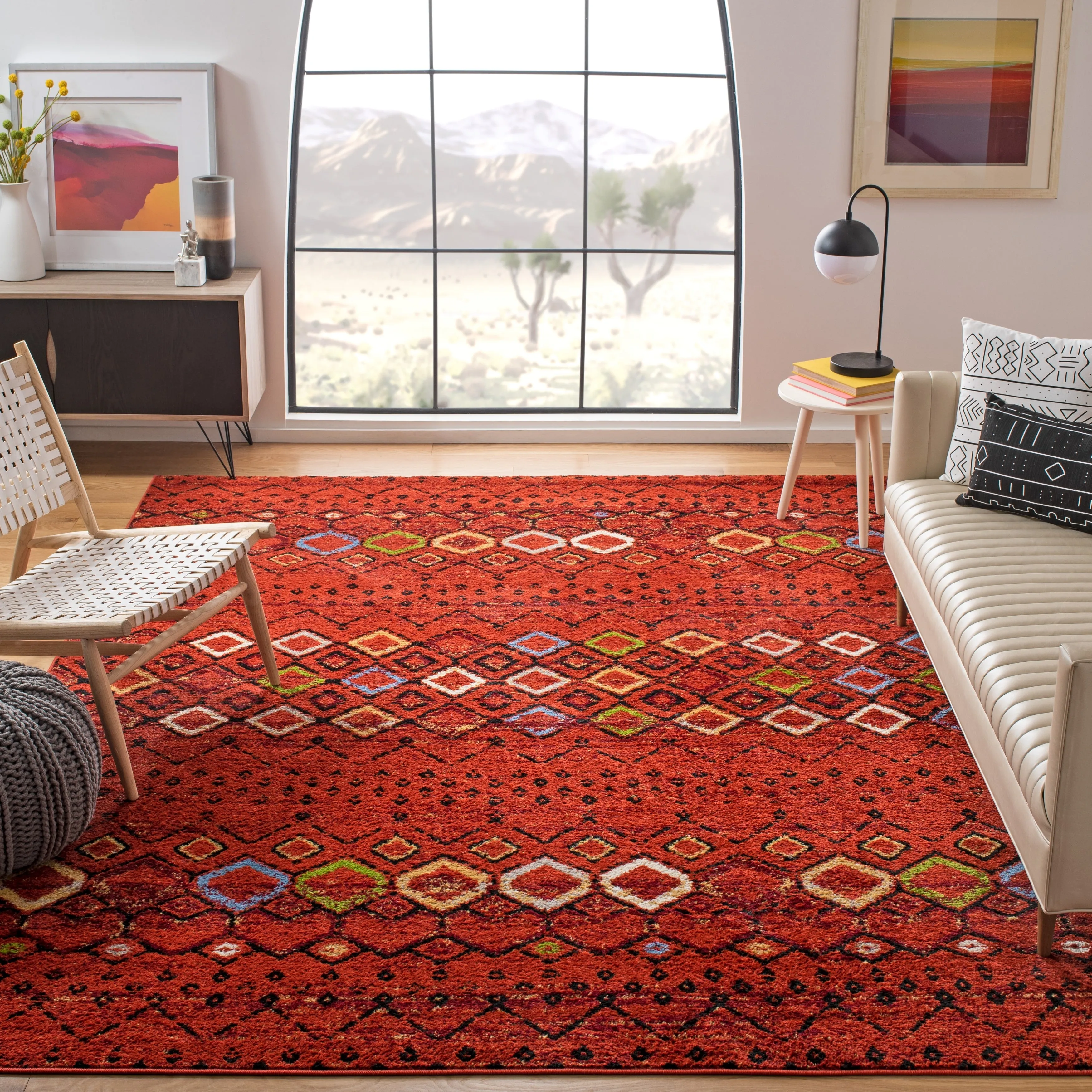 SAFAVIEH Amsterdam Iskra Moroccan Boho Rug