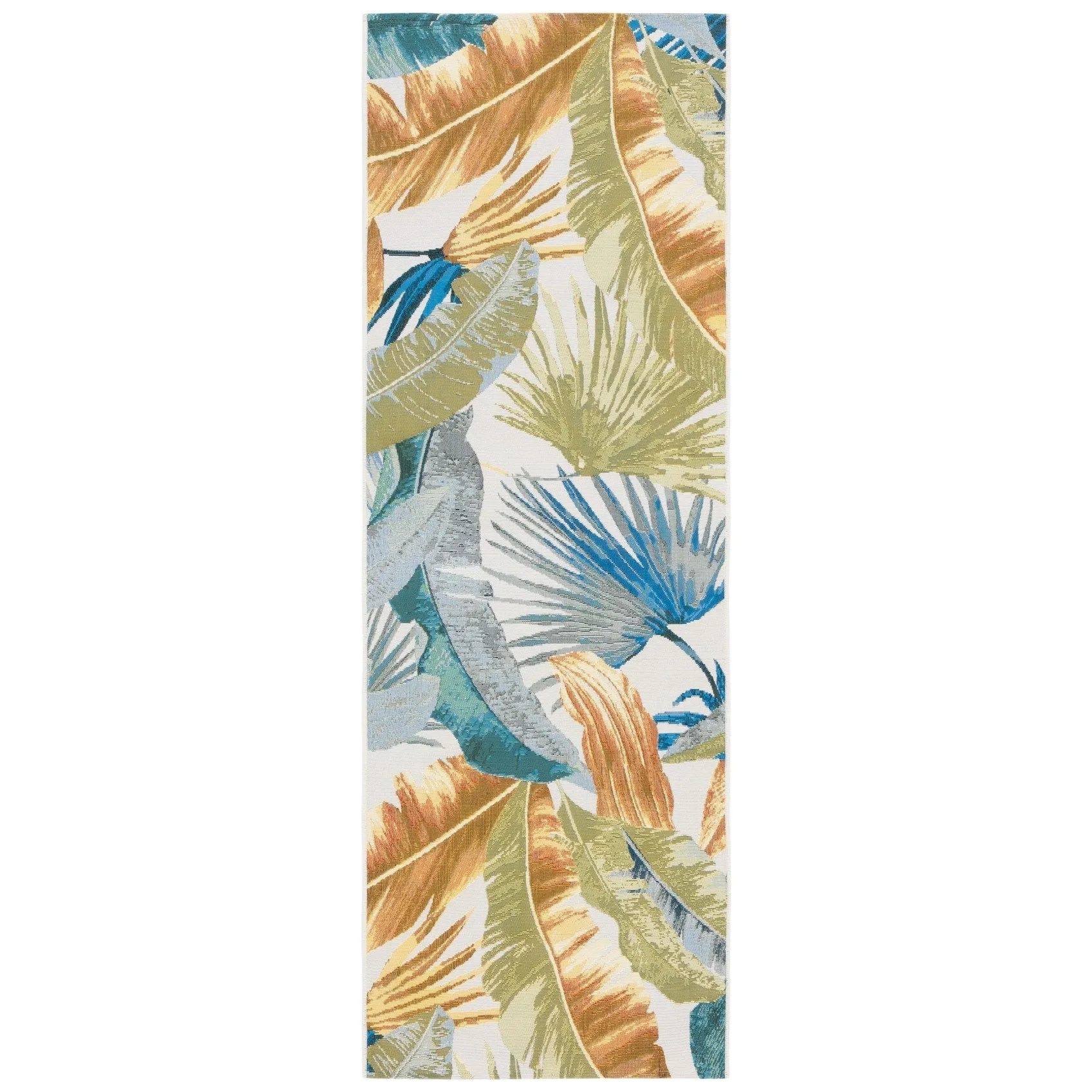 SAFAVIEH Barbados Ehrentrud Tropical Indoor/ Outdoor Waterproof Patio Backyard Rug