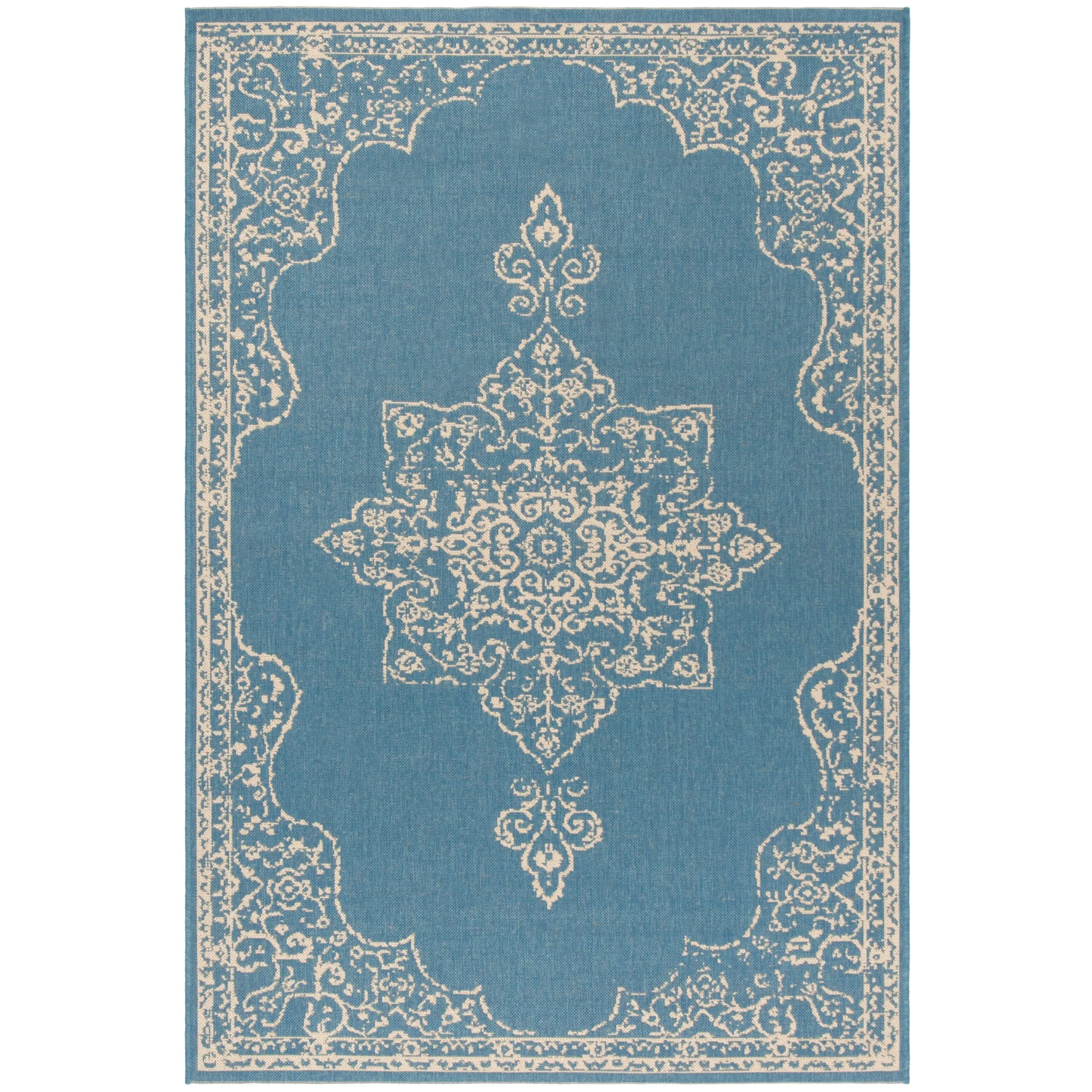 SAFAVIEH Beach House Zanfira Indoor/ Outdoor Waterproof Patio Backyard Rug
