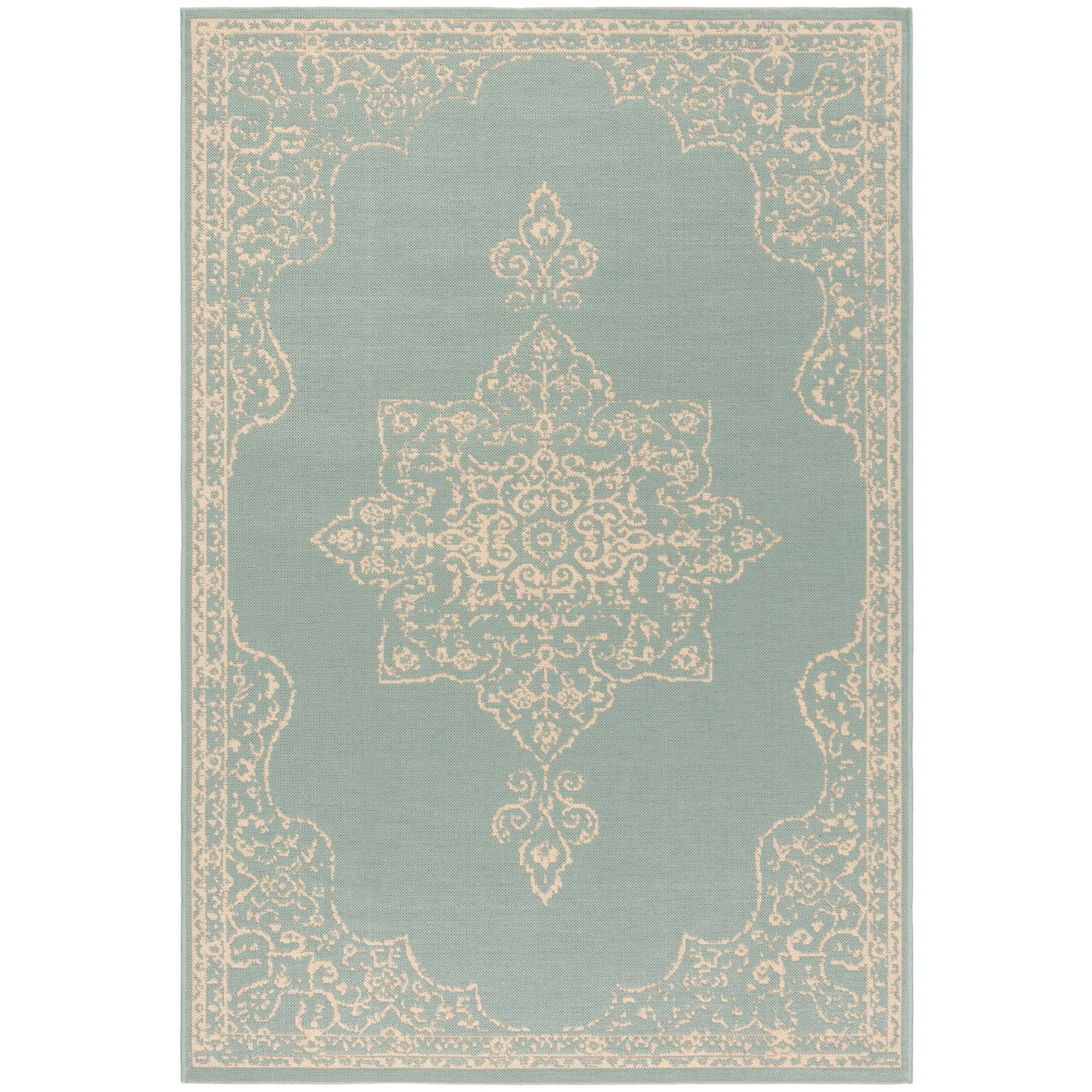 SAFAVIEH Beach House Zanfira Indoor/ Outdoor Waterproof Patio Backyard Rug