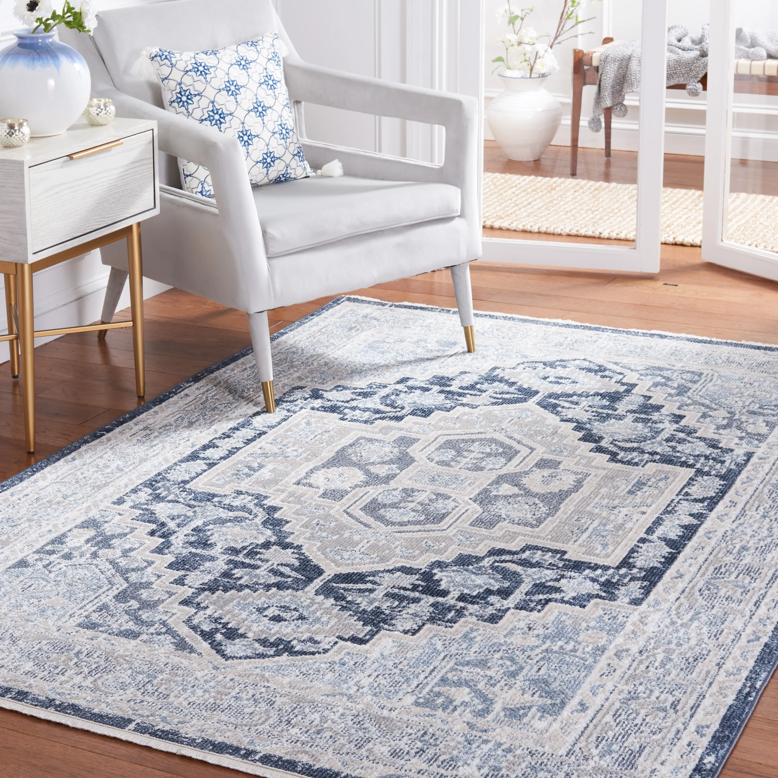 SAFAVIEH Blair Machine Washable Munevera Slip Resistant Rug