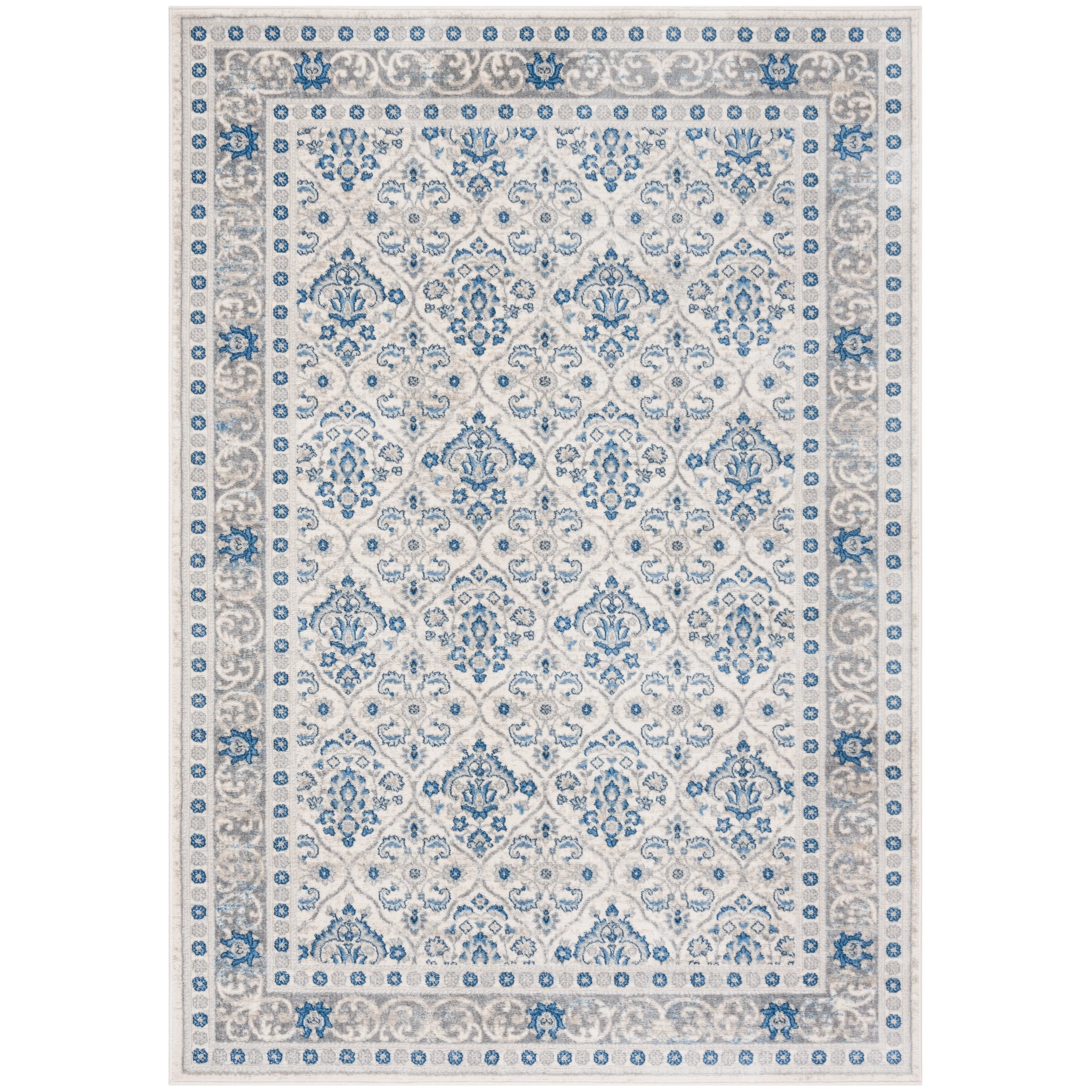 SAFAVIEH Brentwood Darcia Traditional Oriental Rug - Light Grey/Blue - 5' 3 x 7' 6