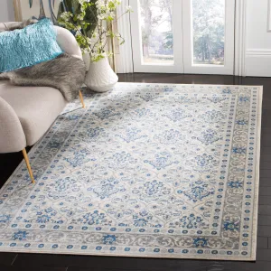 SAFAVIEH Brentwood Darcia Traditional Oriental Rug - Light Grey/Blue - 5' 3 x 7' 6