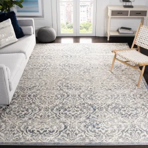 SAFAVIEH Brentwood Linza Traditional Oriental Rug - Light Grey/Blue - 5' 3 x 7' 6