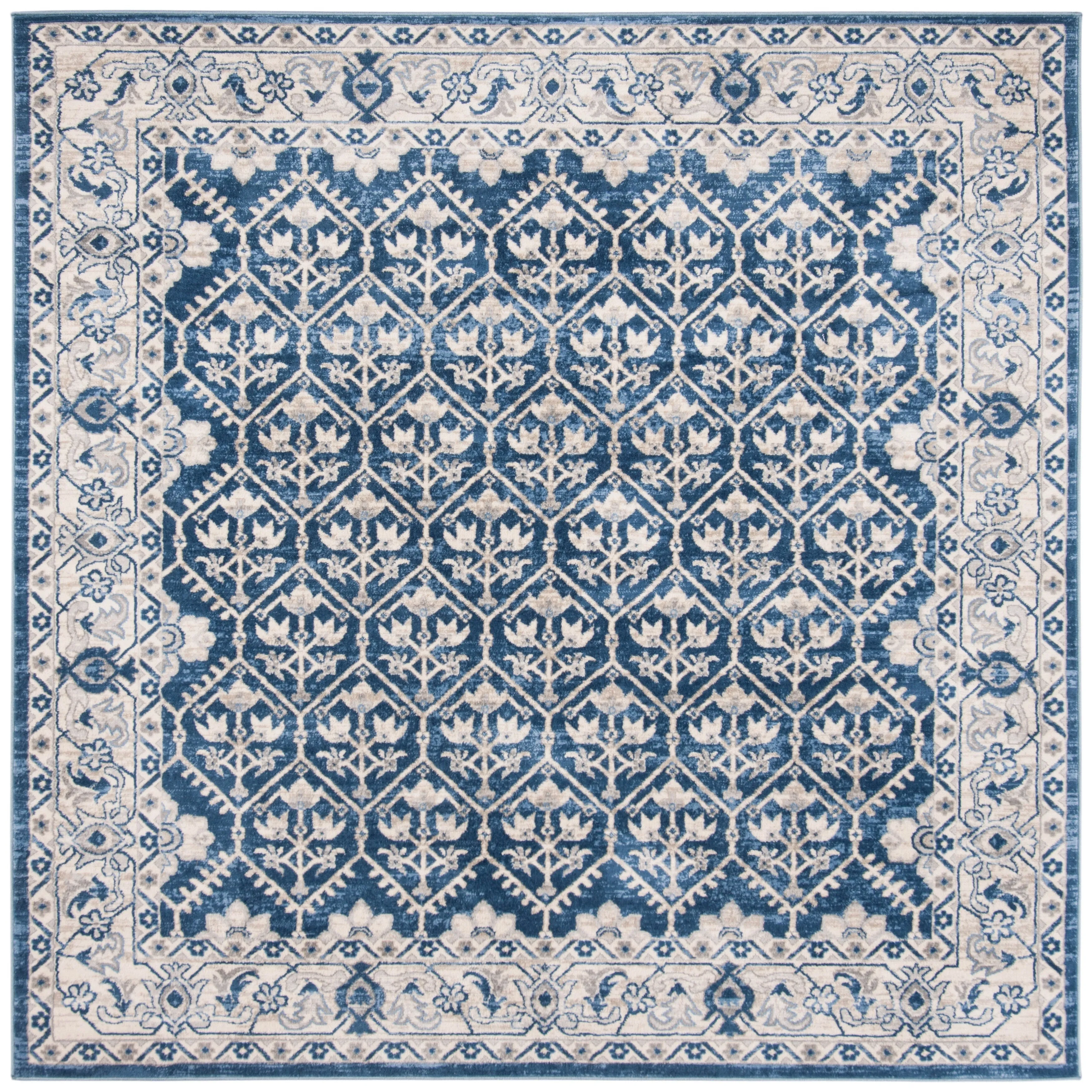 SAFAVIEH Brentwood Paunica Oriental Damask Trellis Rug
