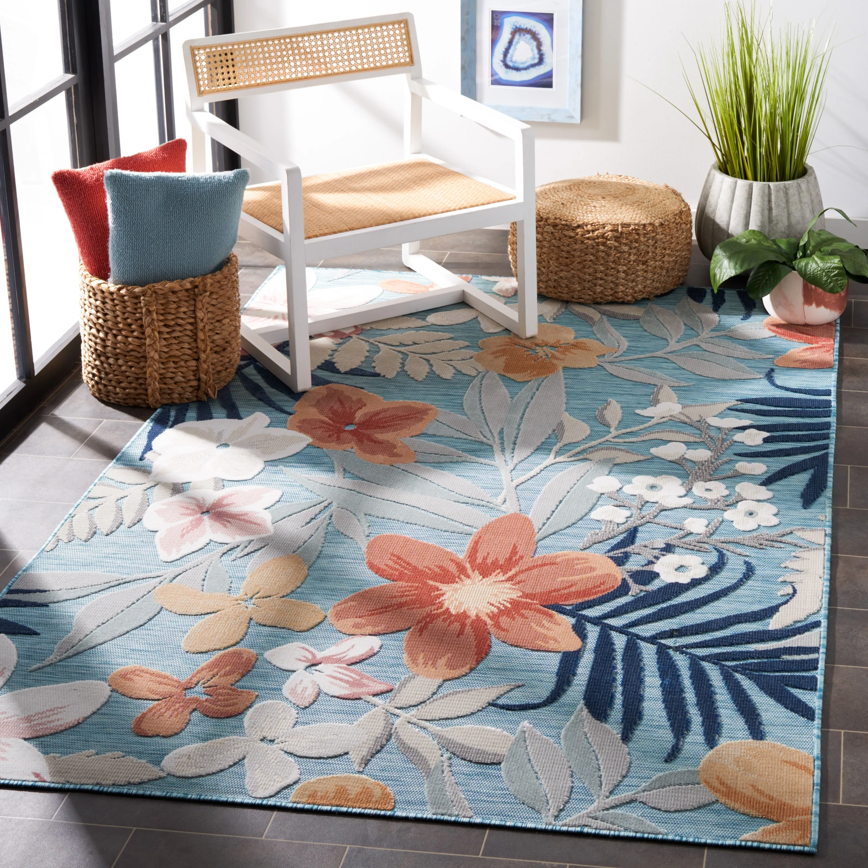 SAFAVIEH Cabana Indoor/ Outdoor Waterproof Transitional Rug