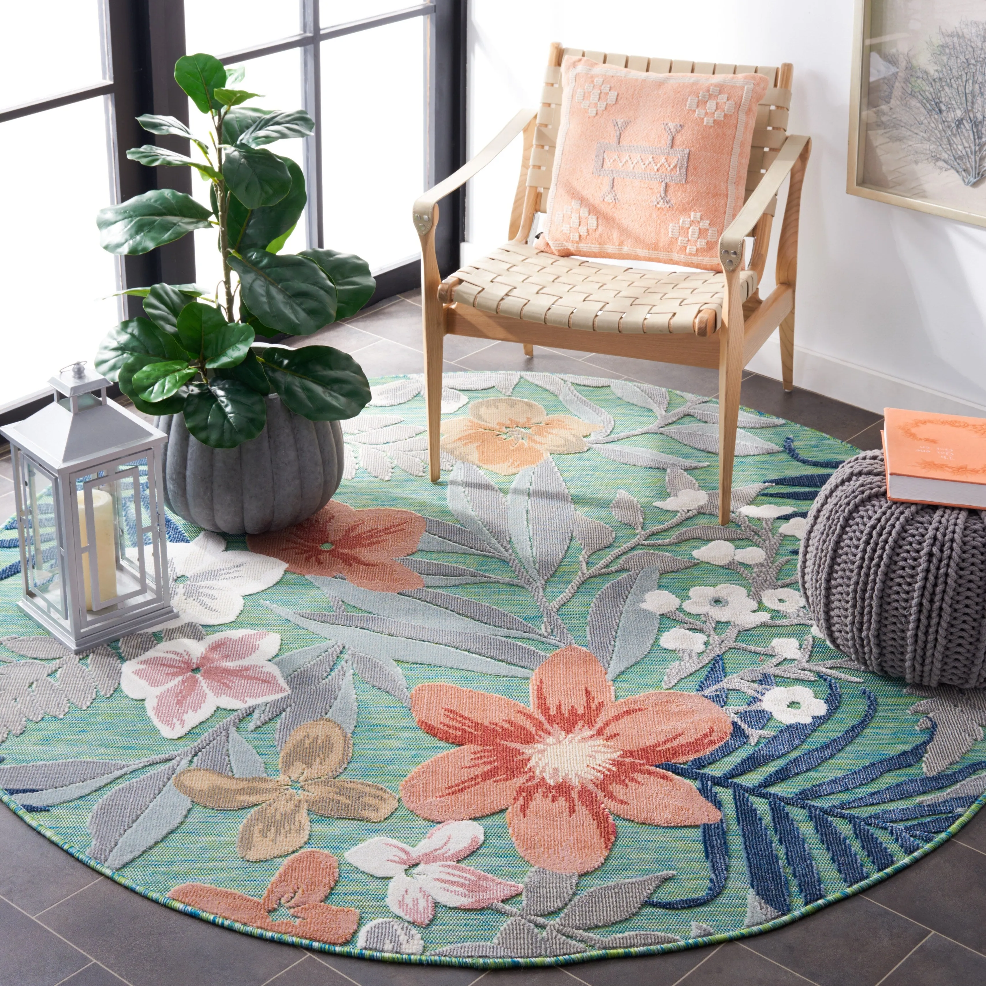 SAFAVIEH Cabana Indoor/ Outdoor Waterproof Transitional Rug
