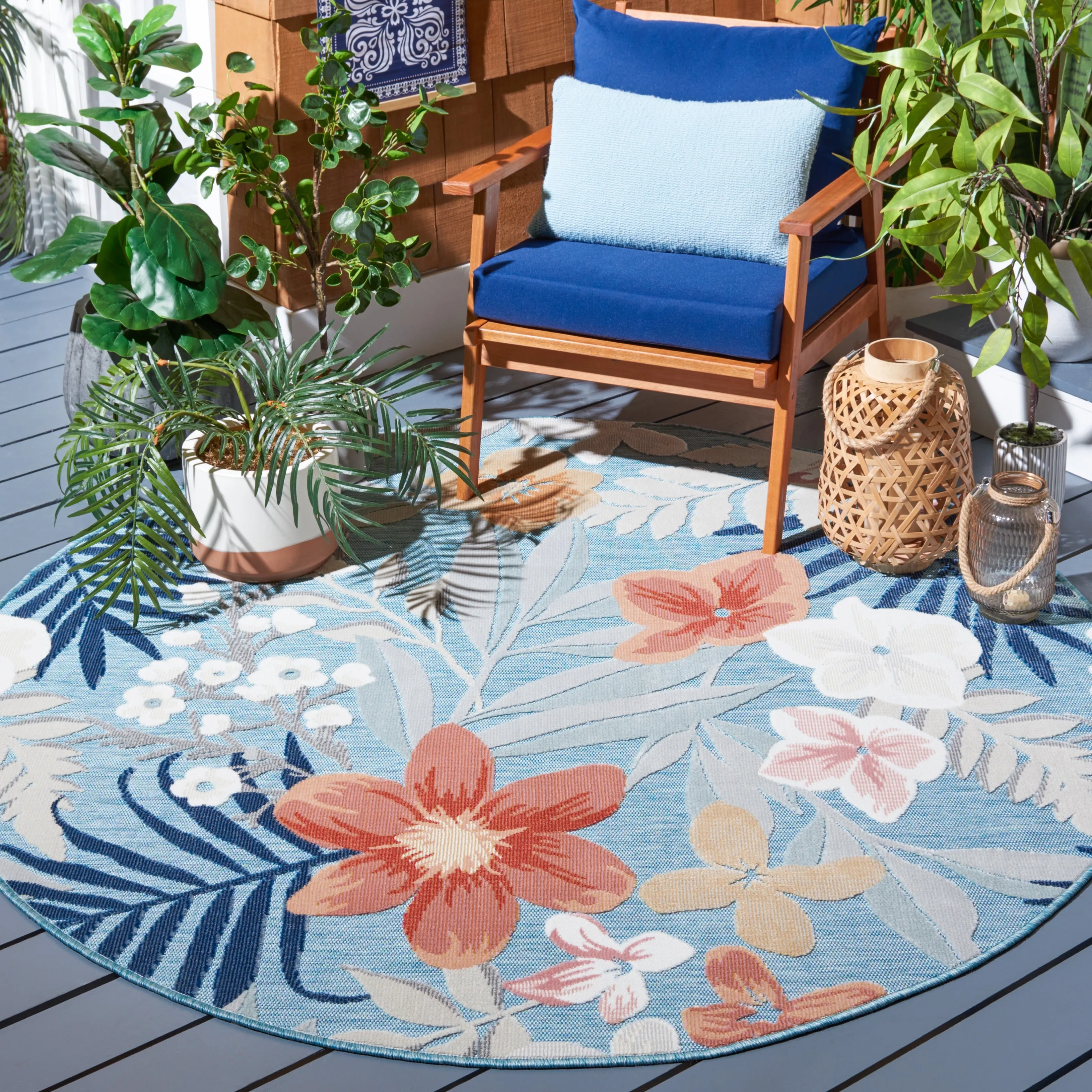 SAFAVIEH Cabana Indoor/ Outdoor Waterproof Transitional Rug
