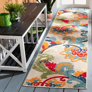 SAFAVIEH Cabana Micheline Indoor /Outdoor Waterproof Patio Floral Rug
