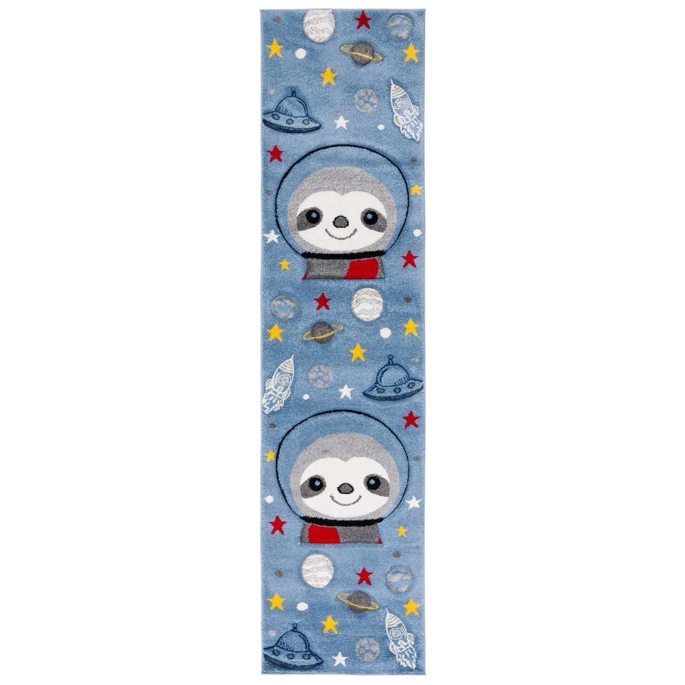 SAFAVIEH Carousel Kids Kolbrin Sloth Astronaut Rug