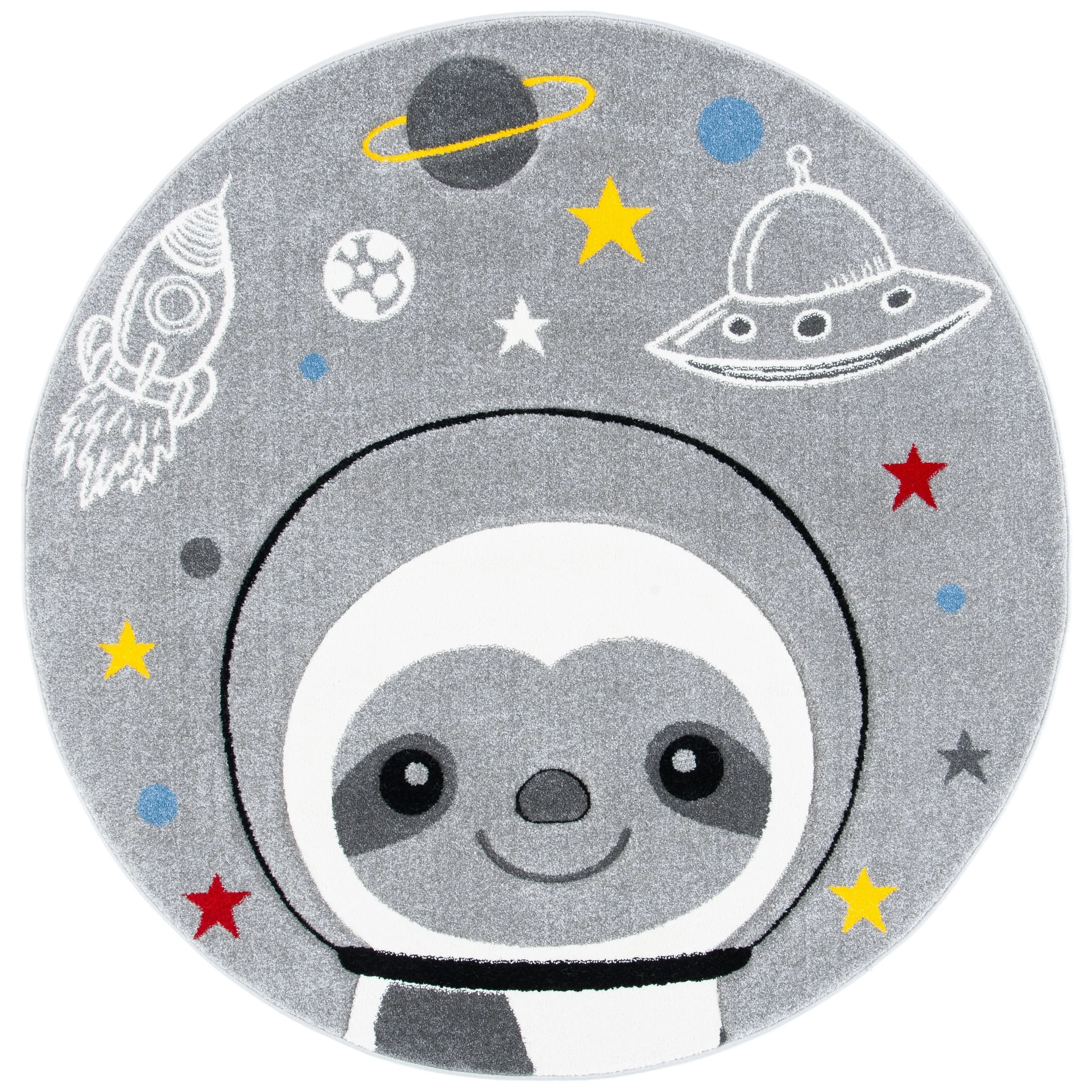 SAFAVIEH Carousel Kids Kolbrin Sloth Astronaut Rug