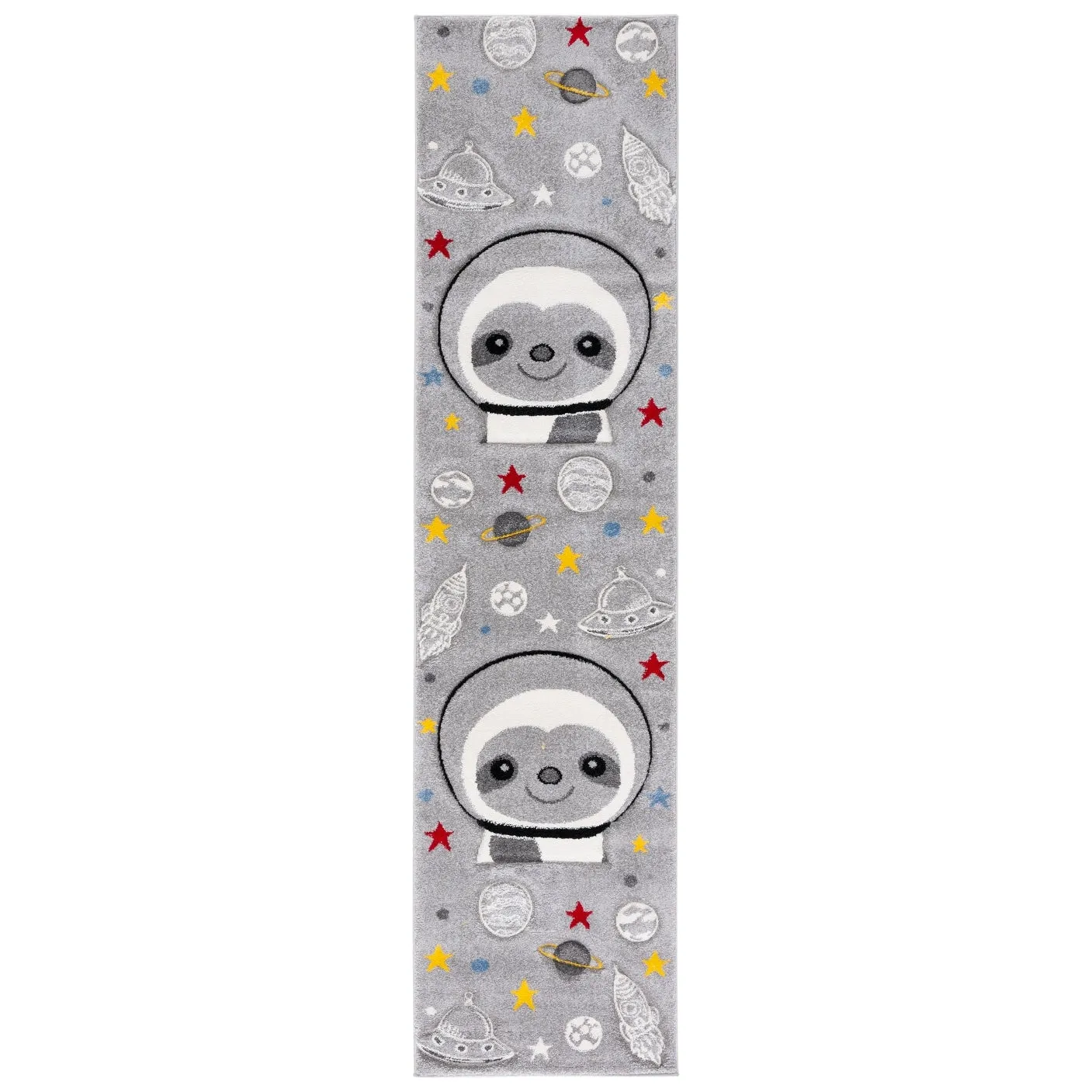 SAFAVIEH Carousel Kids Kolbrin Sloth Astronaut Rug