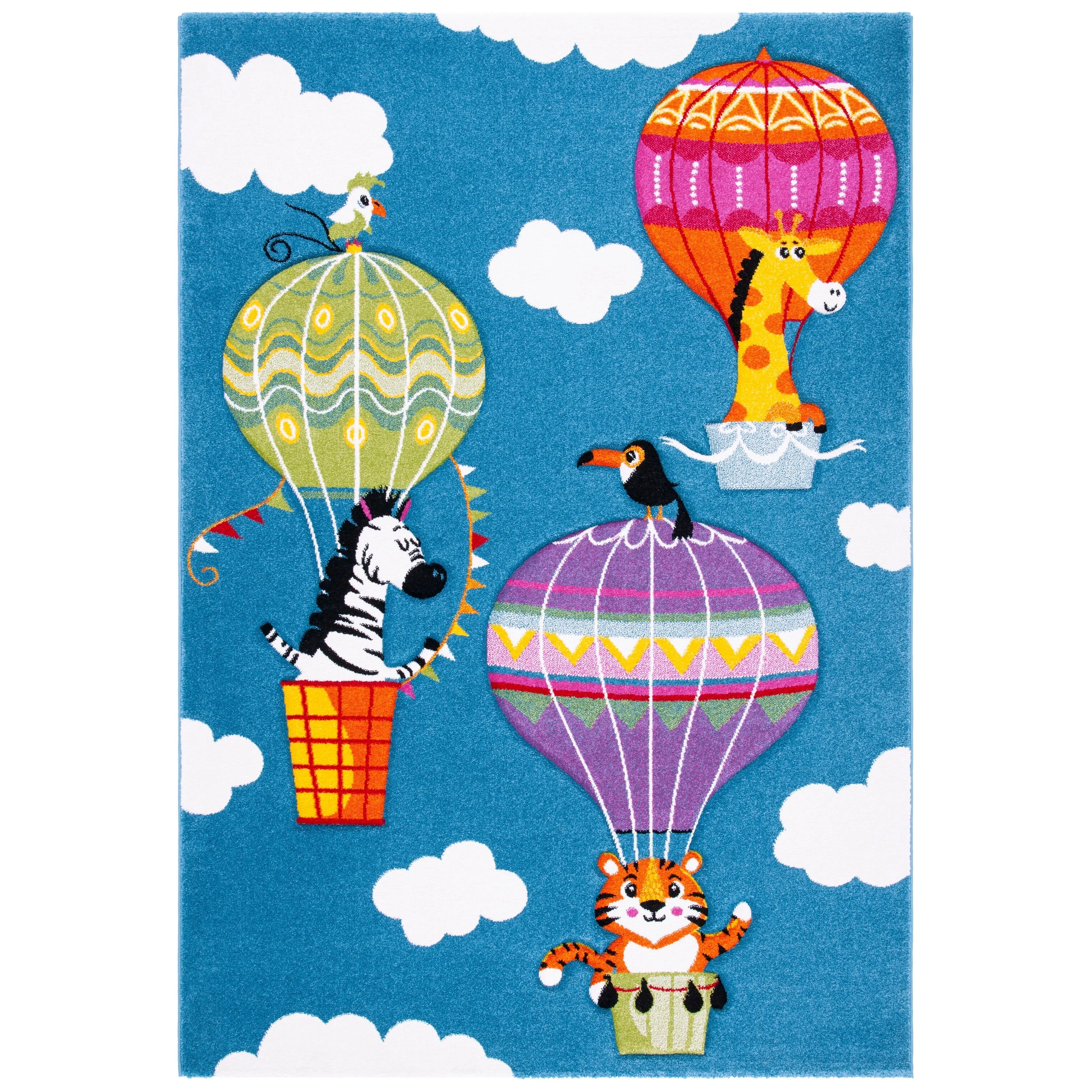 SAFAVIEH Carousel Kids Tjadke Hot Air Balloon Rug