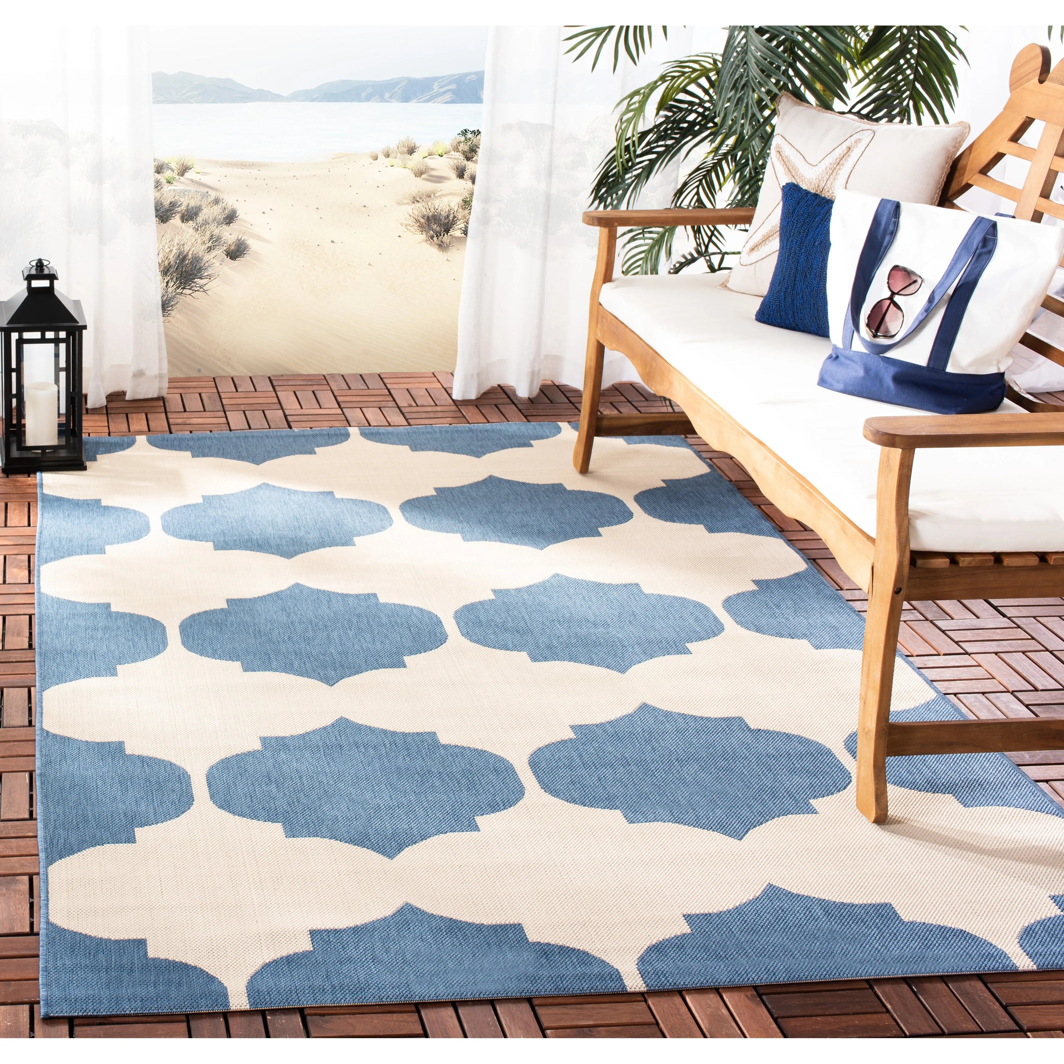 SAFAVIEH Courtyard Abeda Indoor/ Outdoor Waterproof Patio Backyard Rug