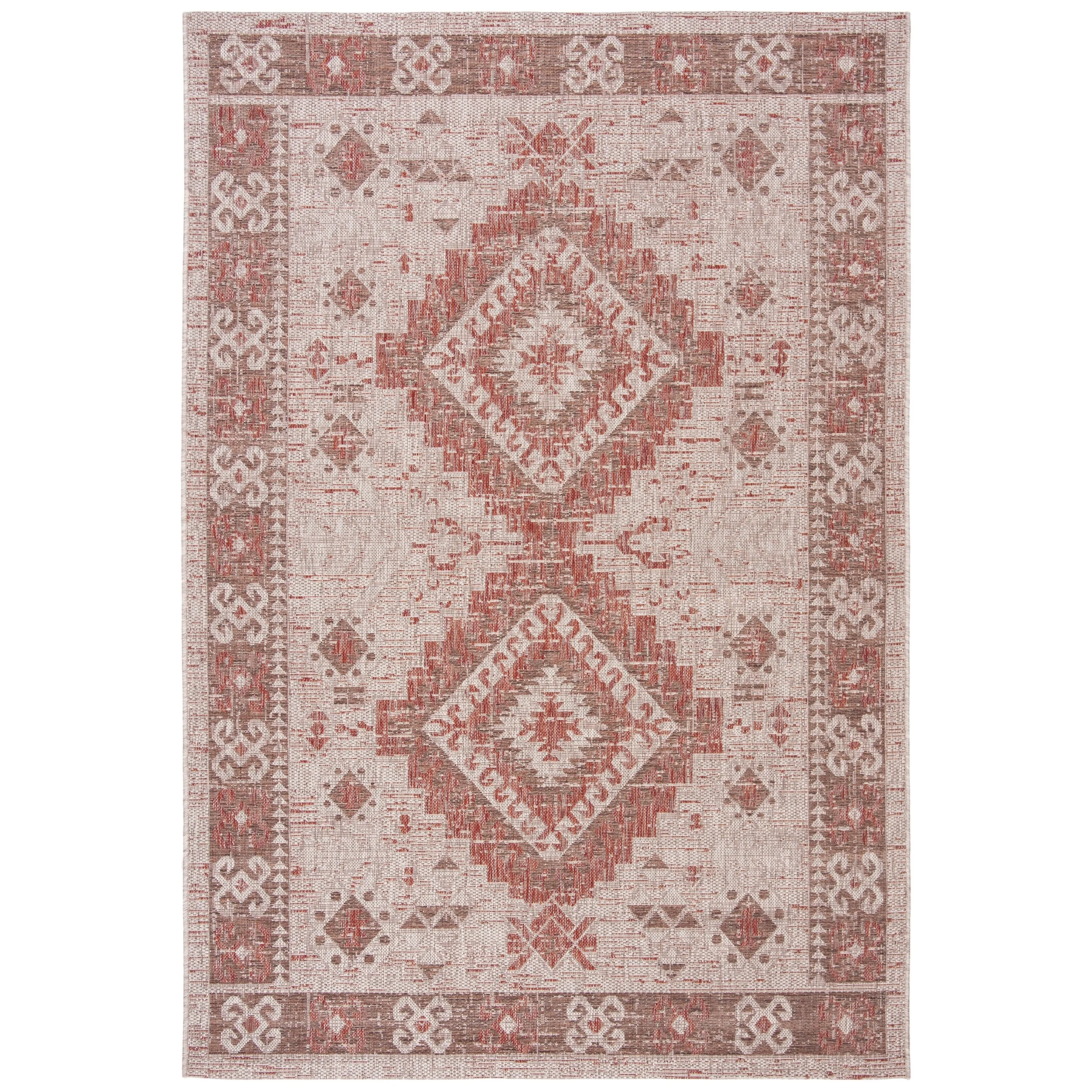 SAFAVIEH Courtyard Adrielle Outdoor Waterproof Patio Backyard Rug