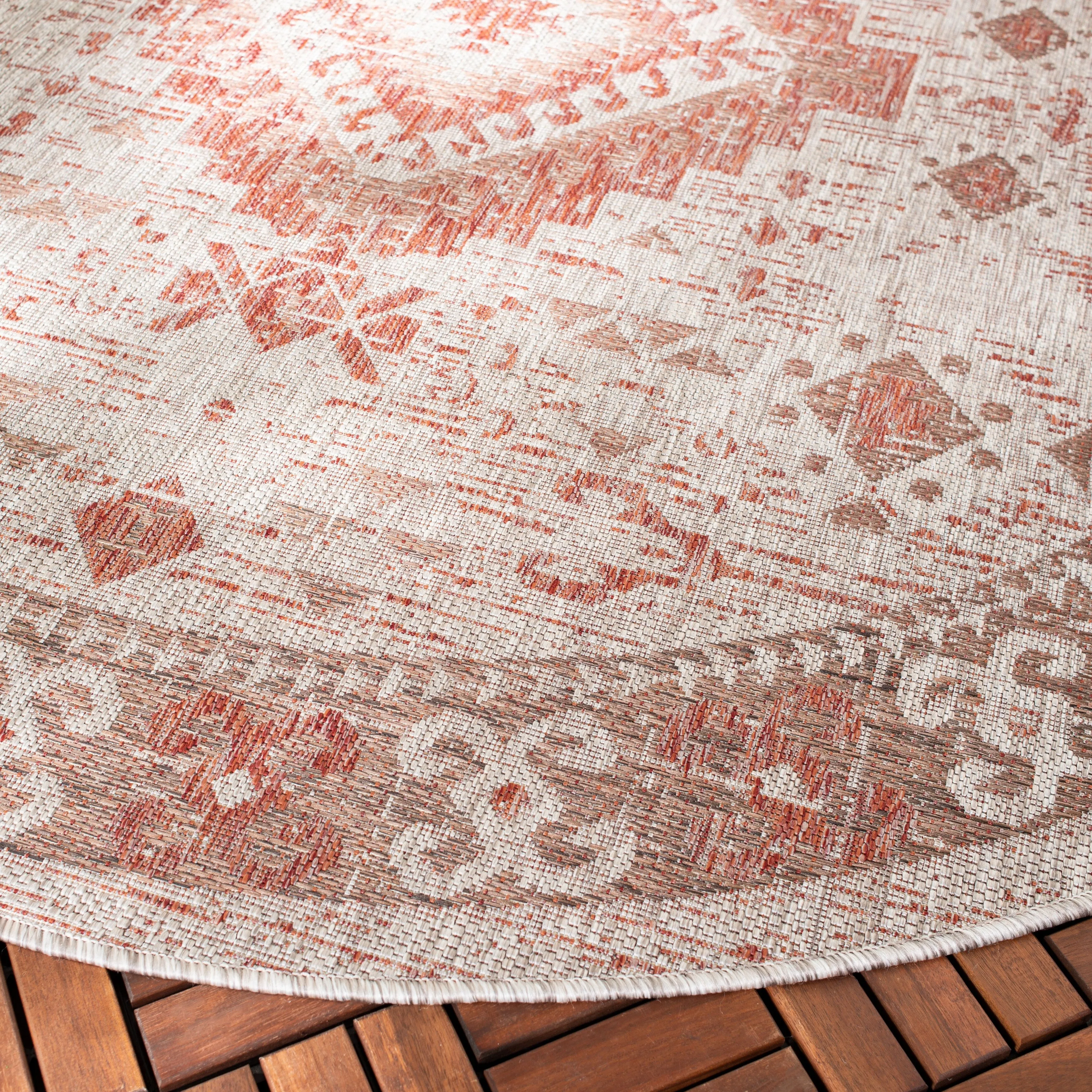 SAFAVIEH Courtyard Adrielle Outdoor Waterproof Patio Backyard Rug