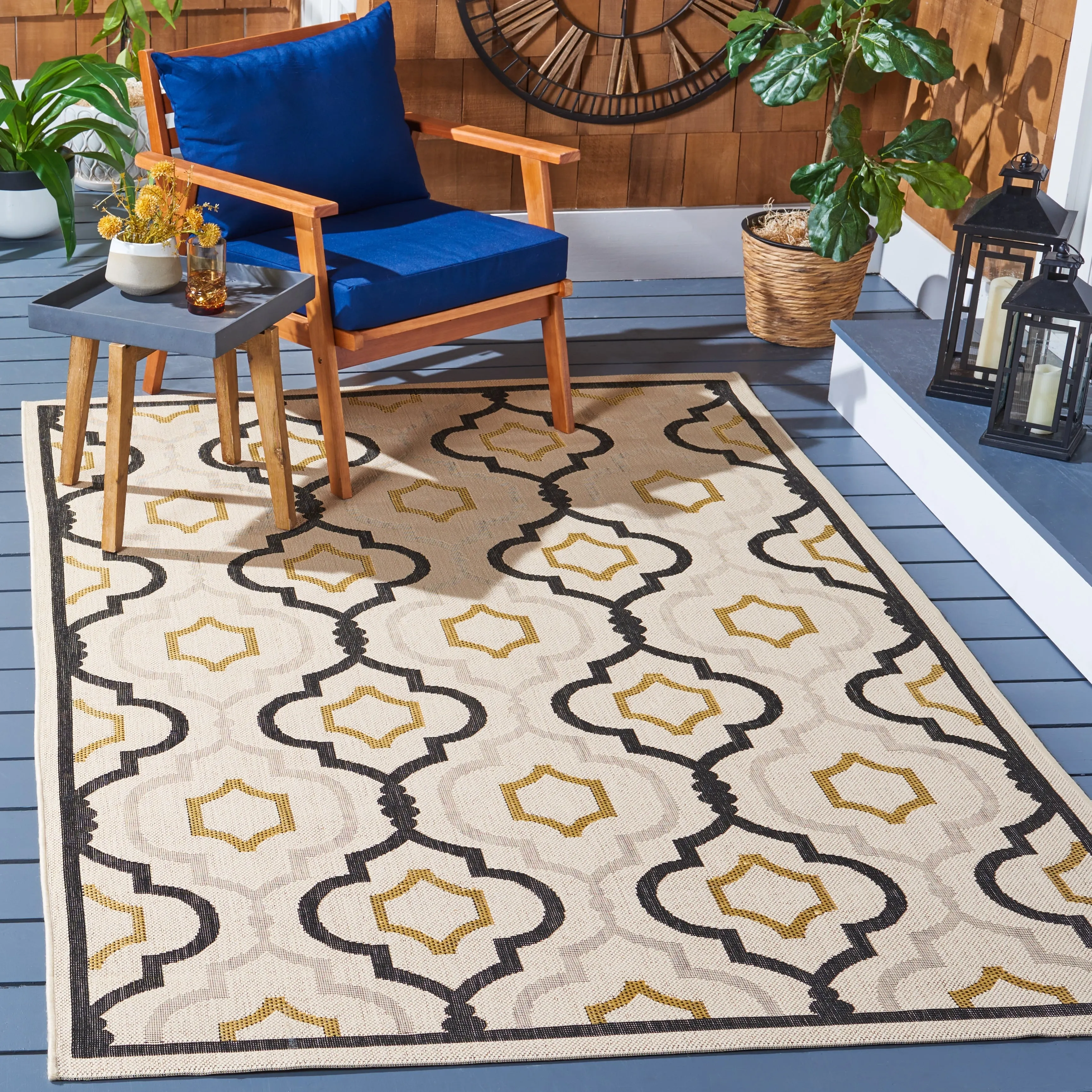 SAFAVIEH Courtyard Annmarie Indoor/ Outdoor Waterproof Patio Backyard Rug