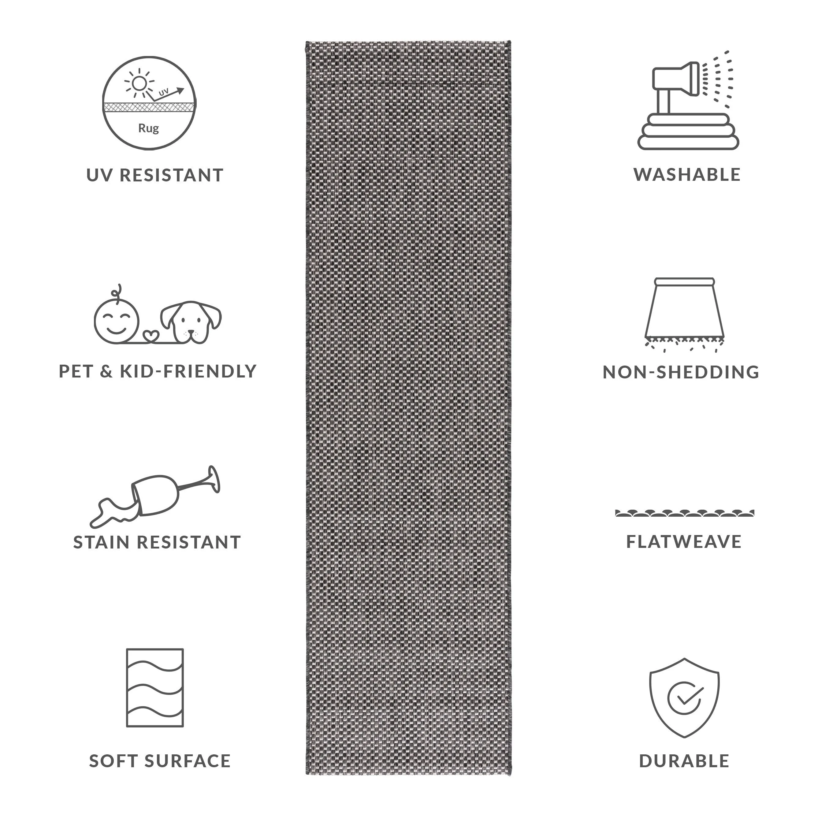 SAFAVIEH Courtyard Begajeta Indoor/Outdoor Waterproof Patio Backyard Rug.