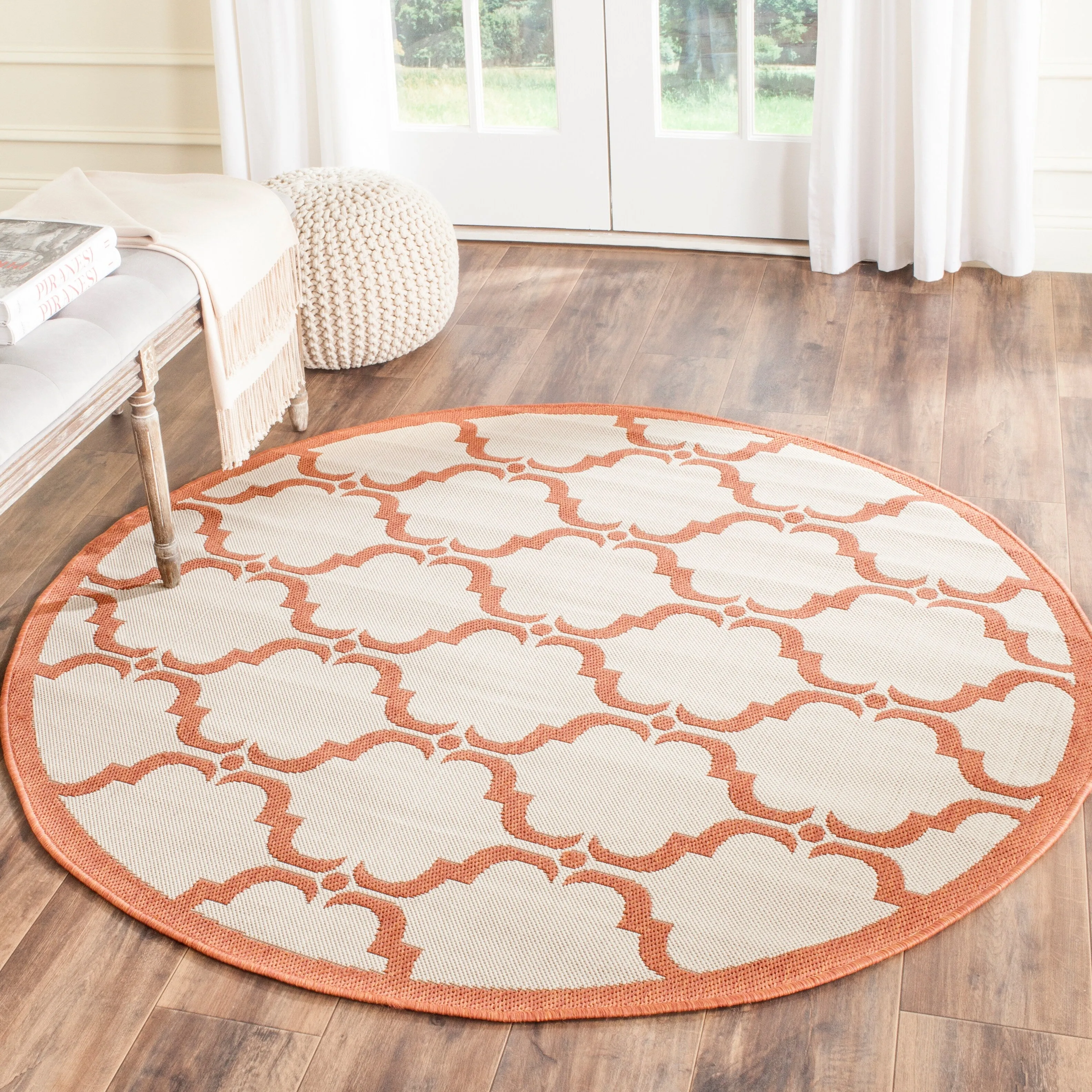 SAFAVIEH Courtyard Charleen Indoor/ Outdoor Waterproof Patio Backyard Rug