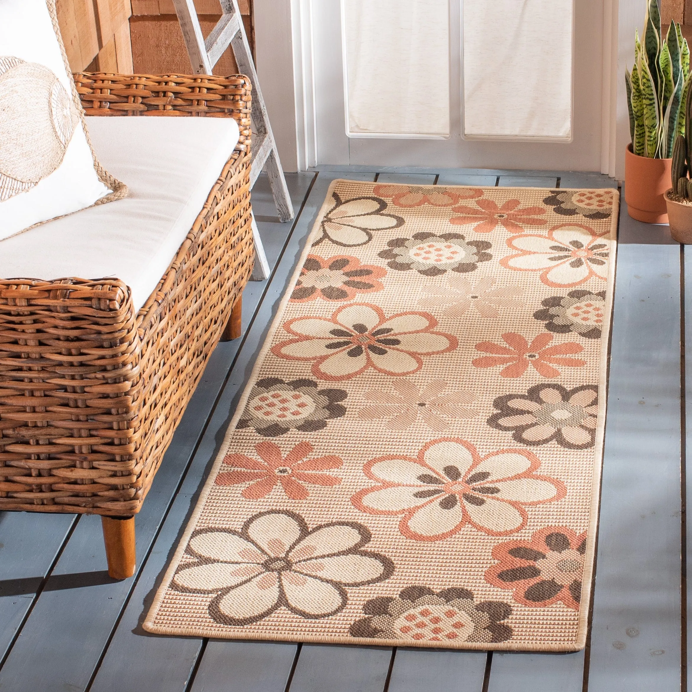 SAFAVIEH Courtyard Doloris Indoor/ Outdoor Waterproof Patio Backyard Rug