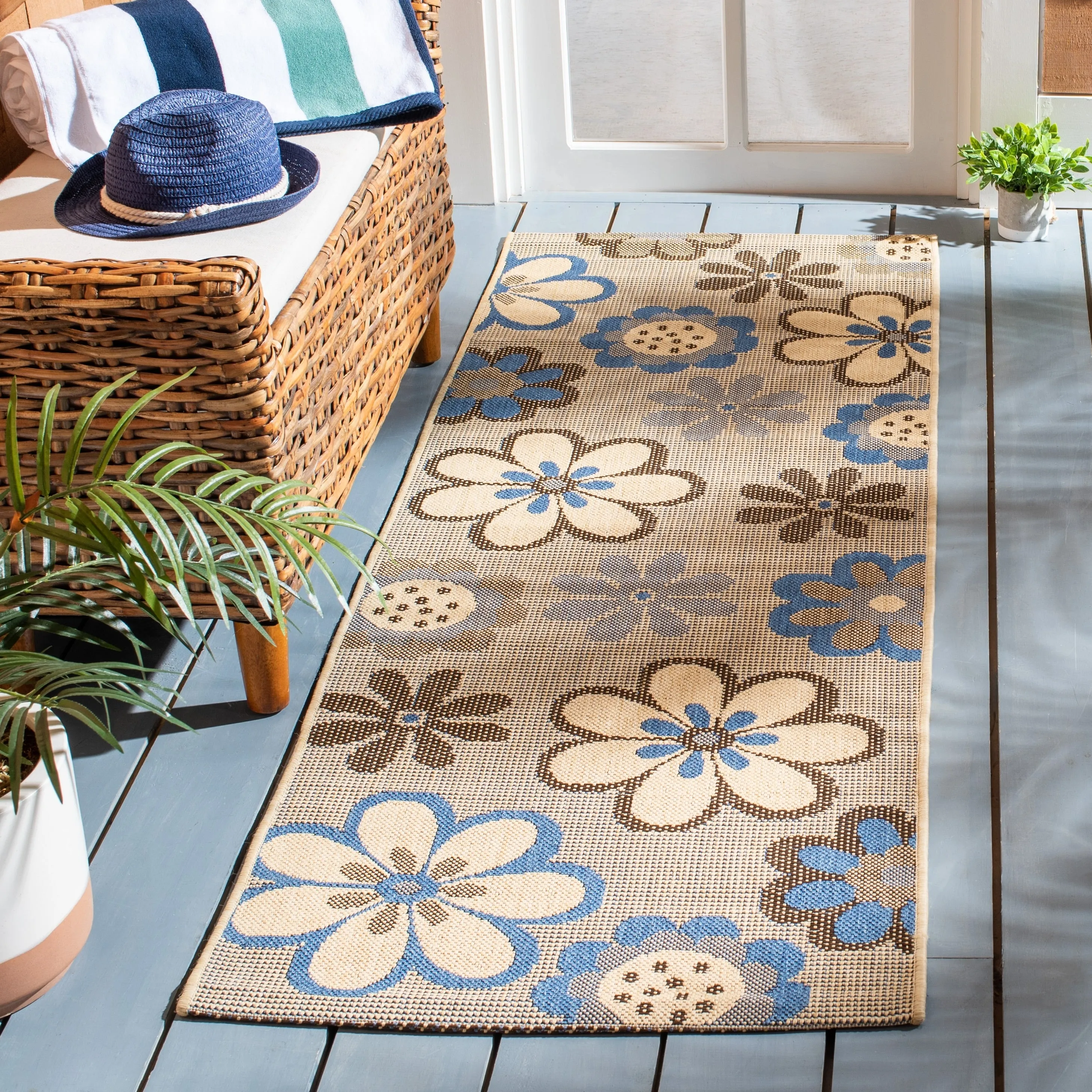 SAFAVIEH Courtyard Doloris Indoor/ Outdoor Waterproof Patio Backyard Rug