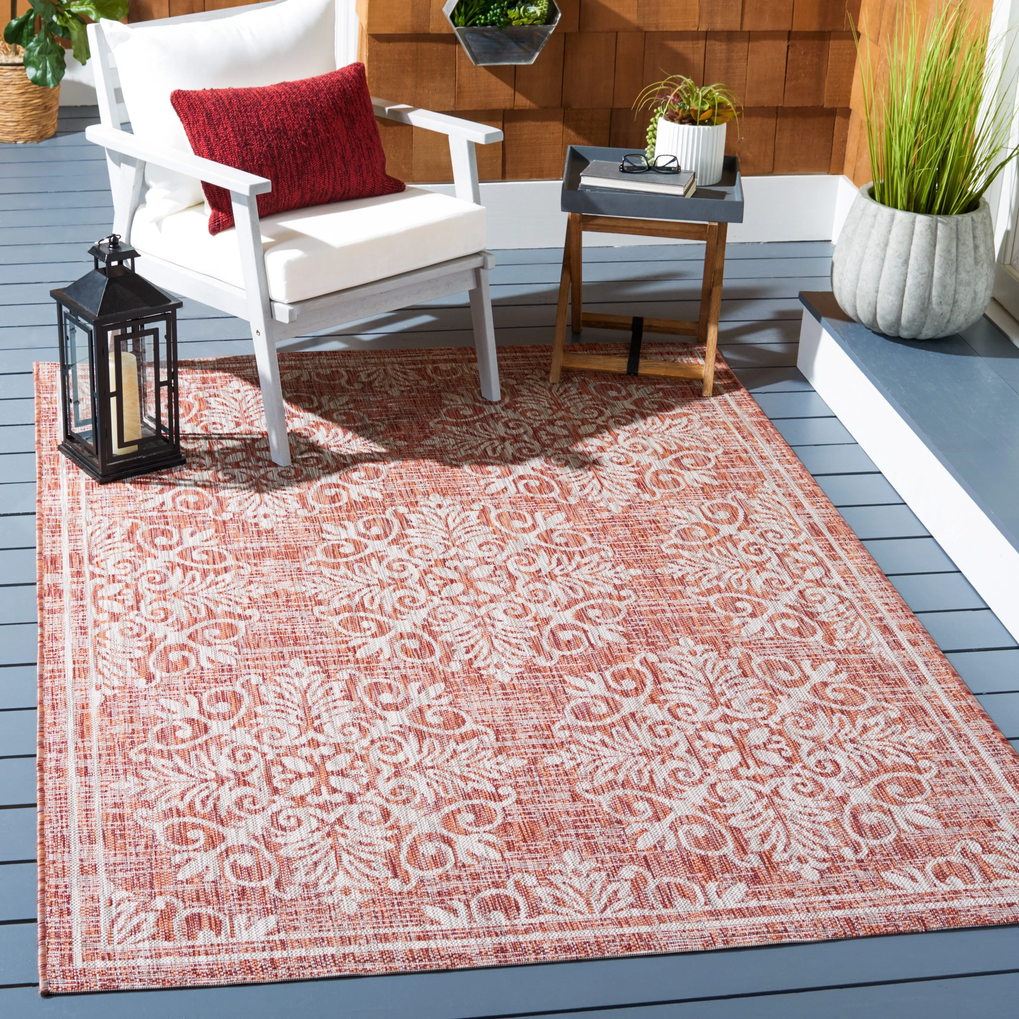 SAFAVIEH Courtyard Fannie Indoor/ Outdoor Waterproof Patio Backyard Rug