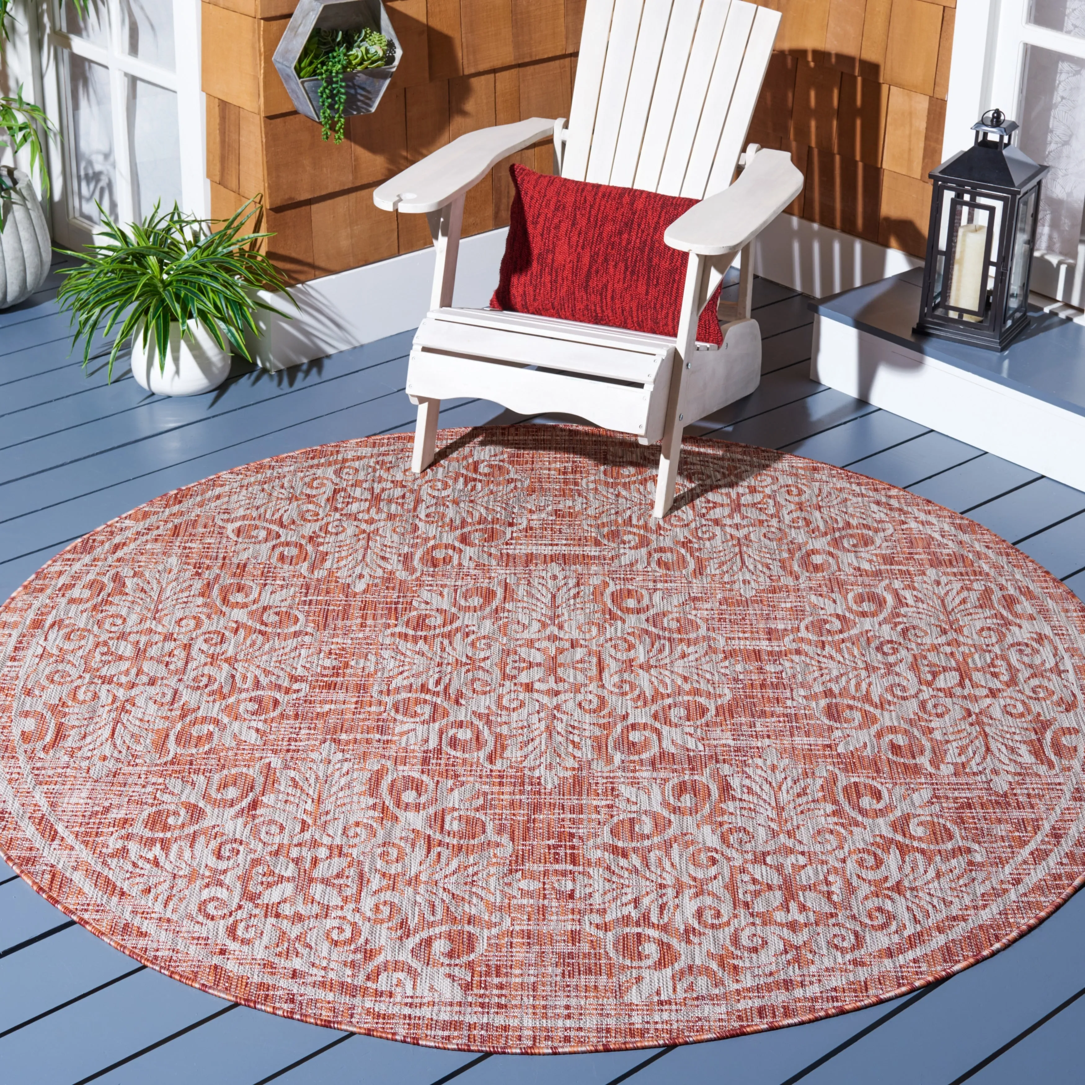 SAFAVIEH Courtyard Fannie Indoor/ Outdoor Waterproof Patio Backyard Rug