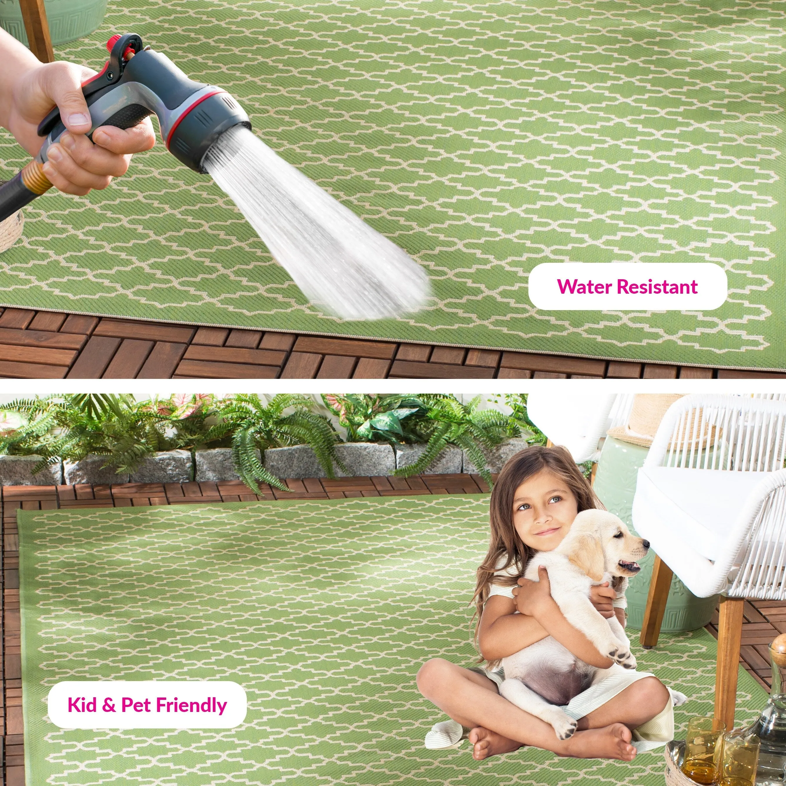 SAFAVIEH Courtyard Gerdi Indoor/ Outdoor Patio Backyard Rug