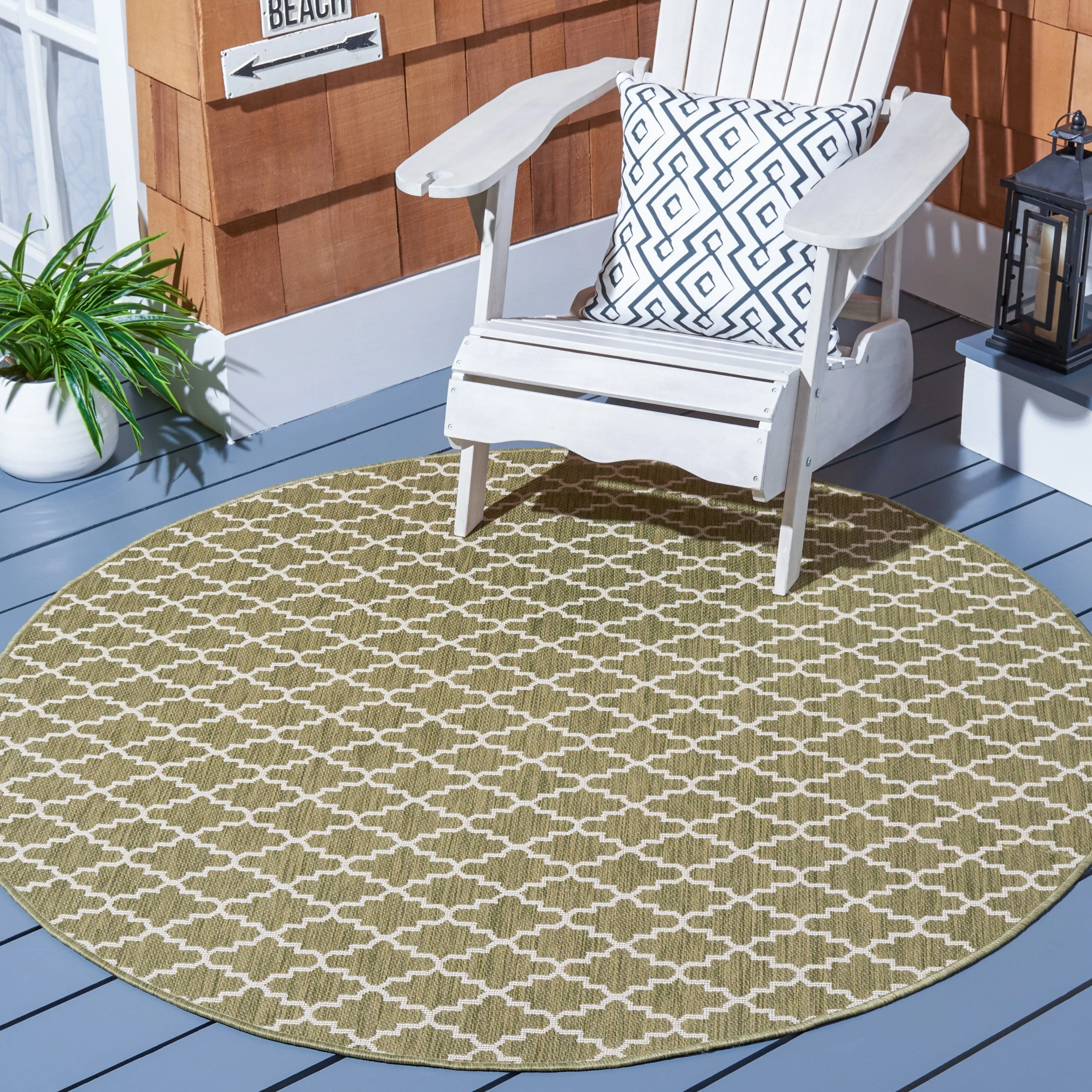 SAFAVIEH Courtyard Gerdi Indoor/ Outdoor Patio Backyard Rug