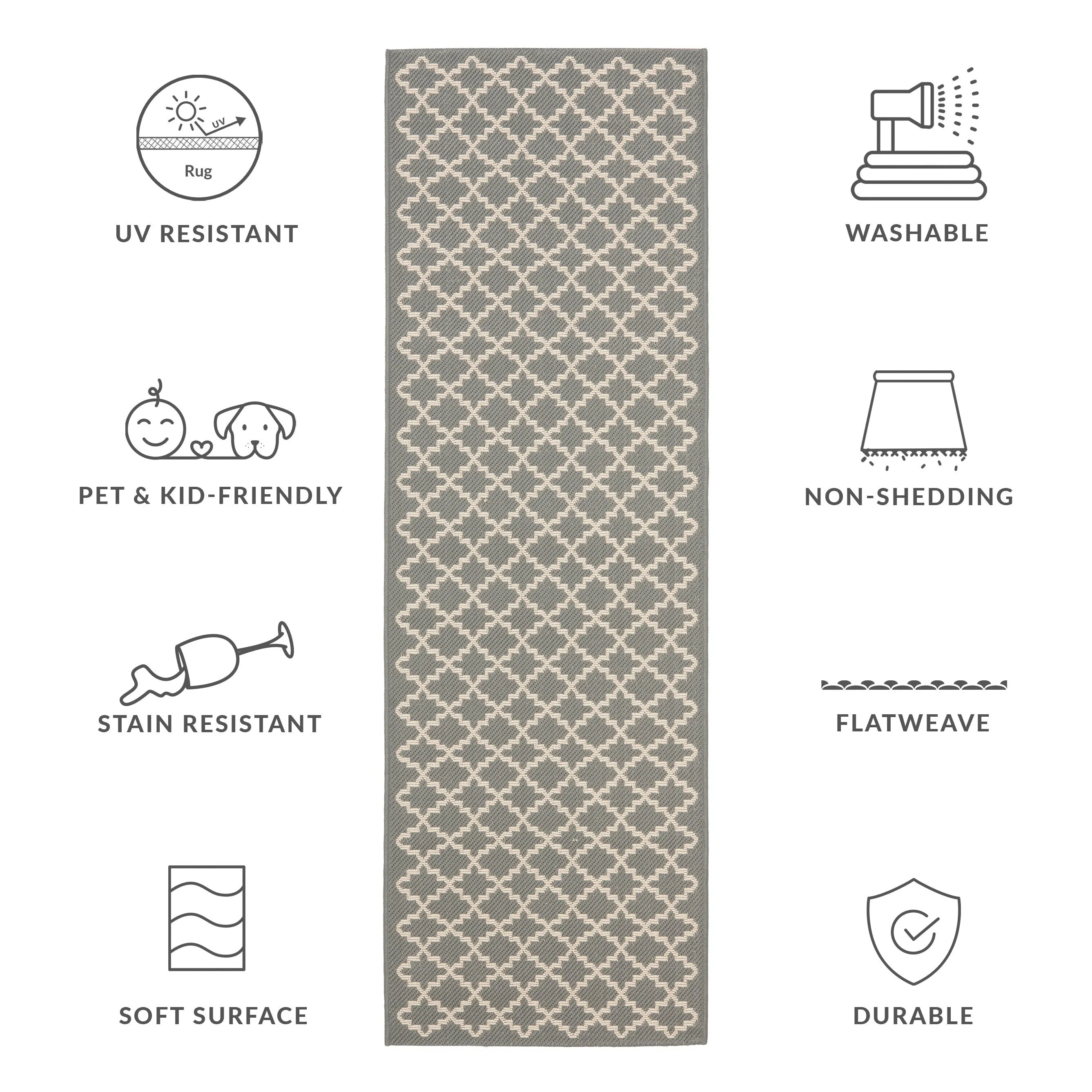 SAFAVIEH Courtyard Gerdi Indoor/ Outdoor Patio Backyard Rug