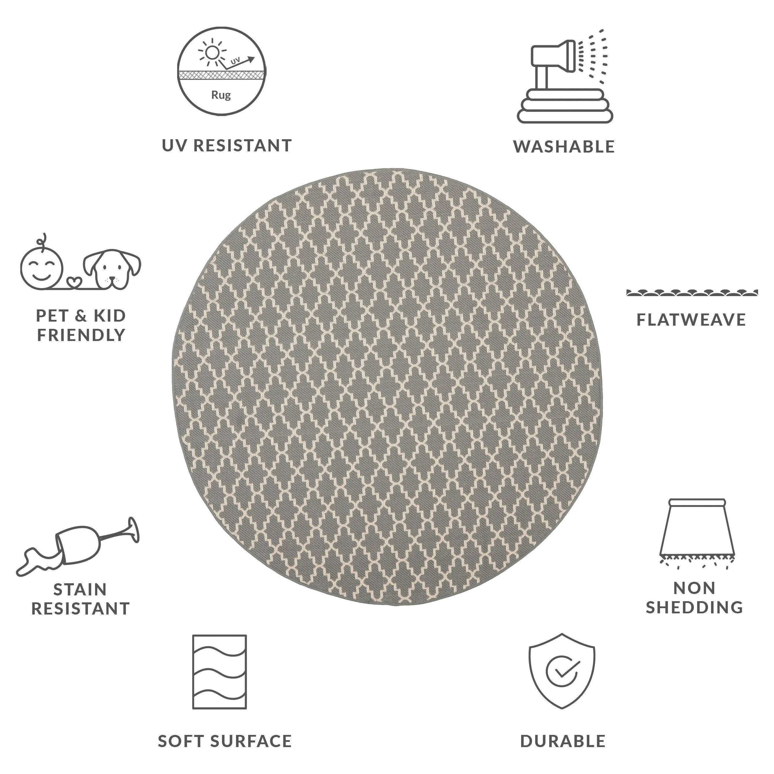 SAFAVIEH Courtyard Gerdi Indoor/ Outdoor Patio Backyard Rug
