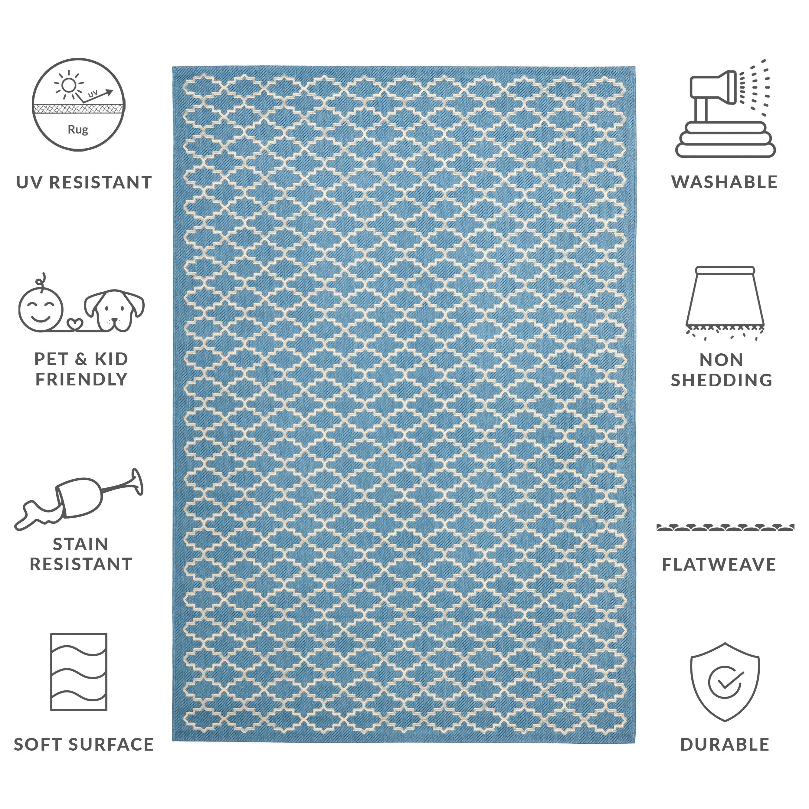 SAFAVIEH Courtyard Gerdi Indoor/ Outdoor Patio Backyard Rug