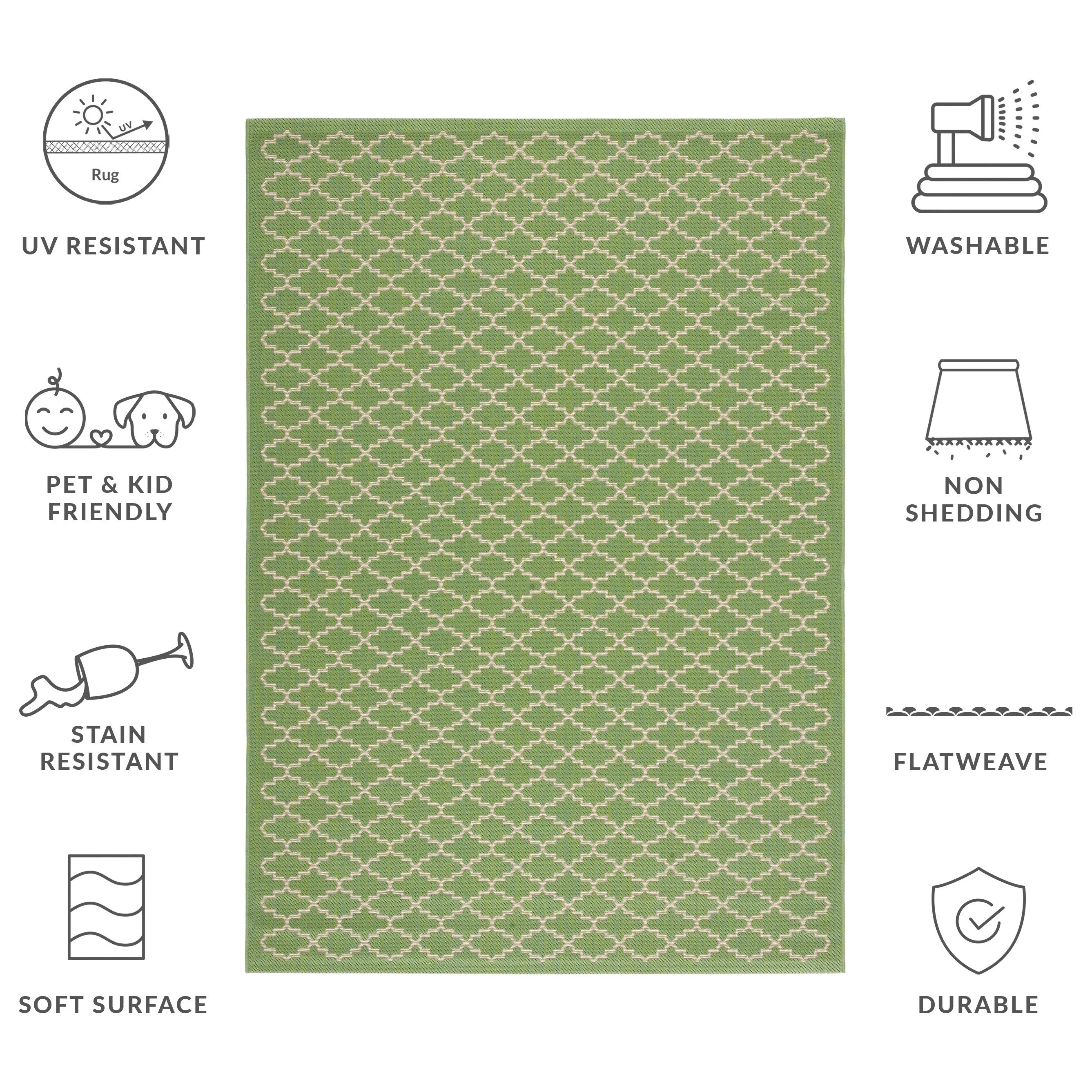 SAFAVIEH Courtyard Gerdi Indoor/ Outdoor Patio Backyard Rug