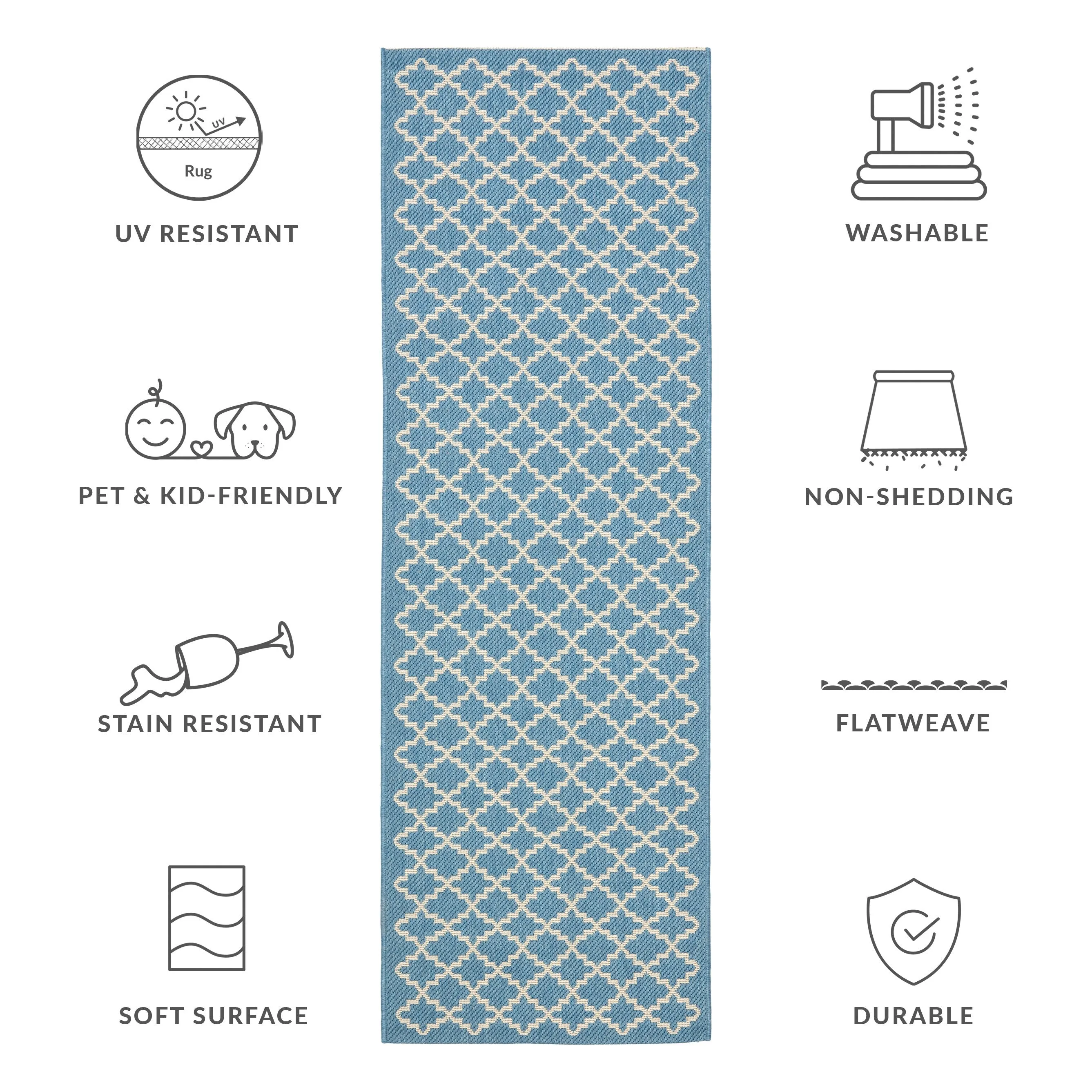 SAFAVIEH Courtyard Gerdi Indoor/ Outdoor Patio Backyard Rug