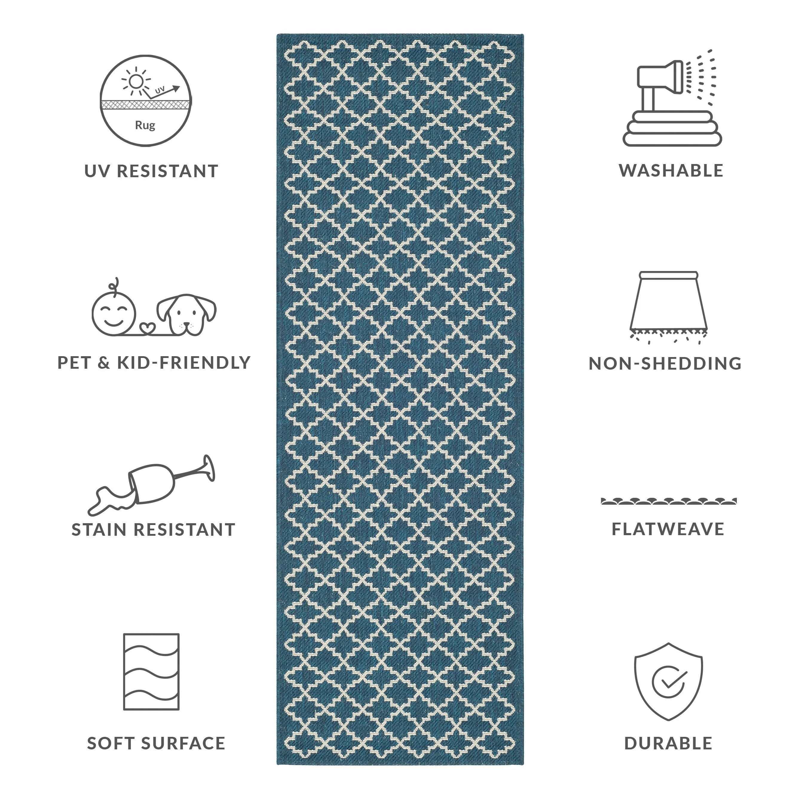 SAFAVIEH Courtyard Gerdi Indoor/ Outdoor Patio Backyard Rug