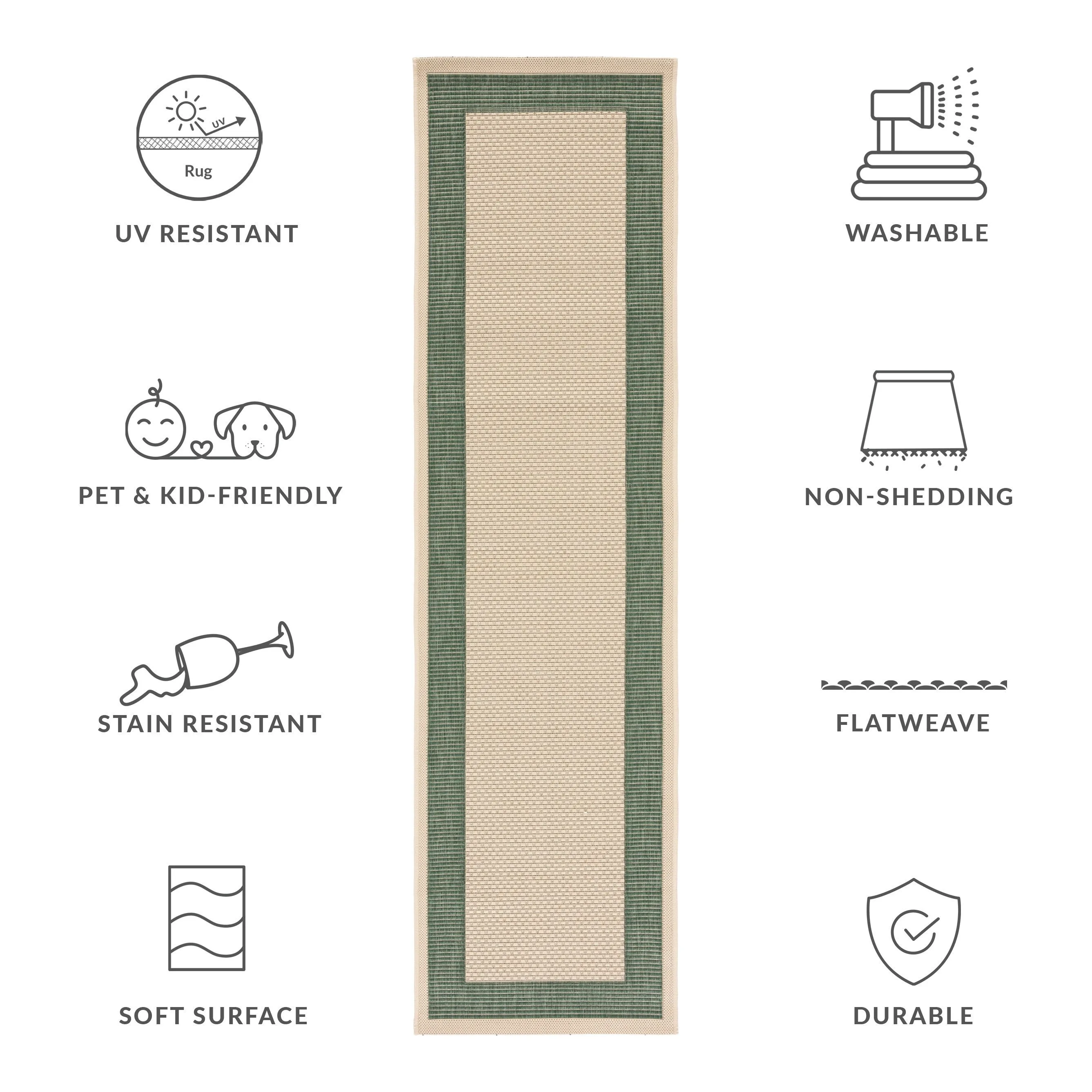 SAFAVIEH Courtyard Gwenneth Indoor/Outdoor Waterproof Patio Backyard Rug