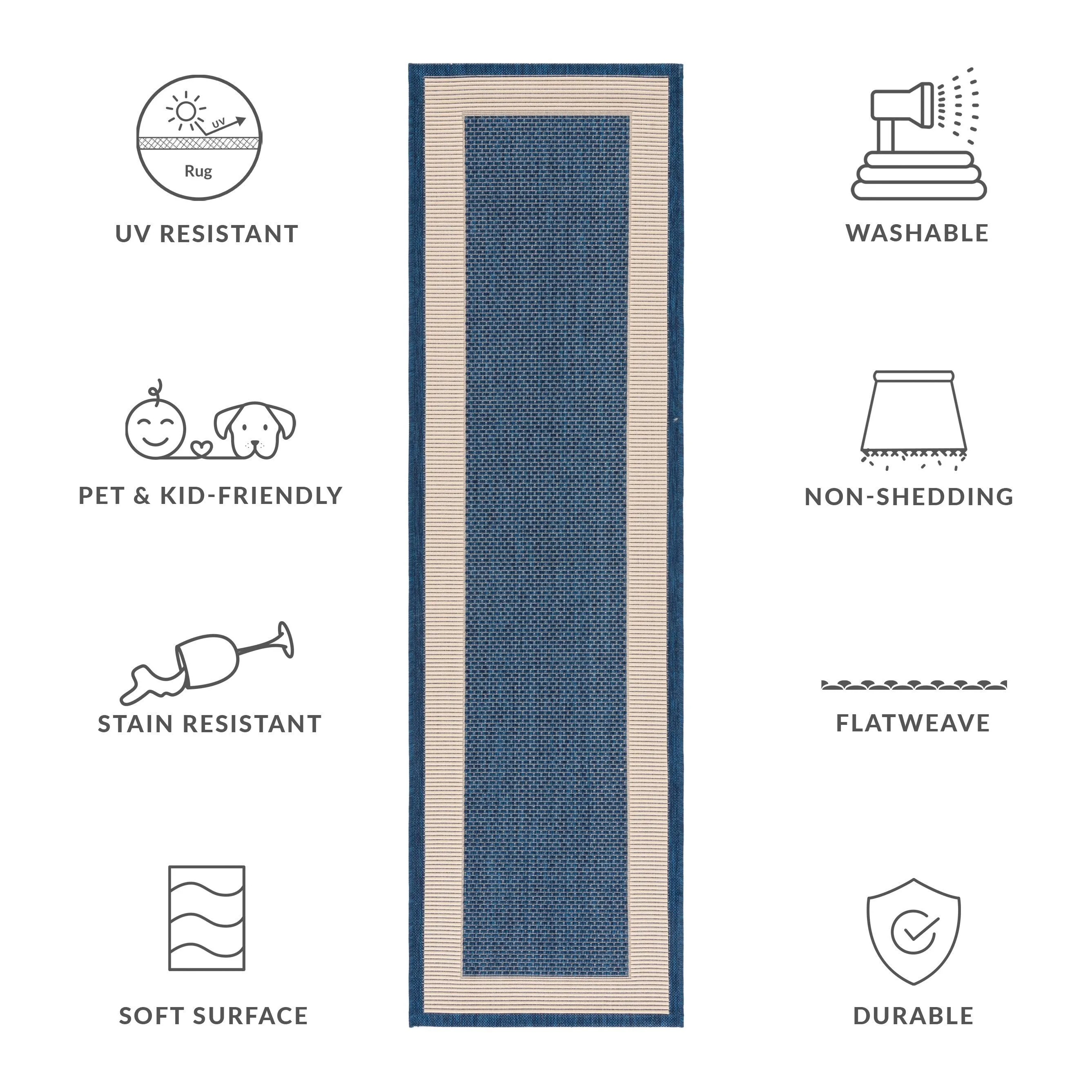 SAFAVIEH Courtyard Gwenneth Indoor/Outdoor Waterproof Patio Backyard Rug