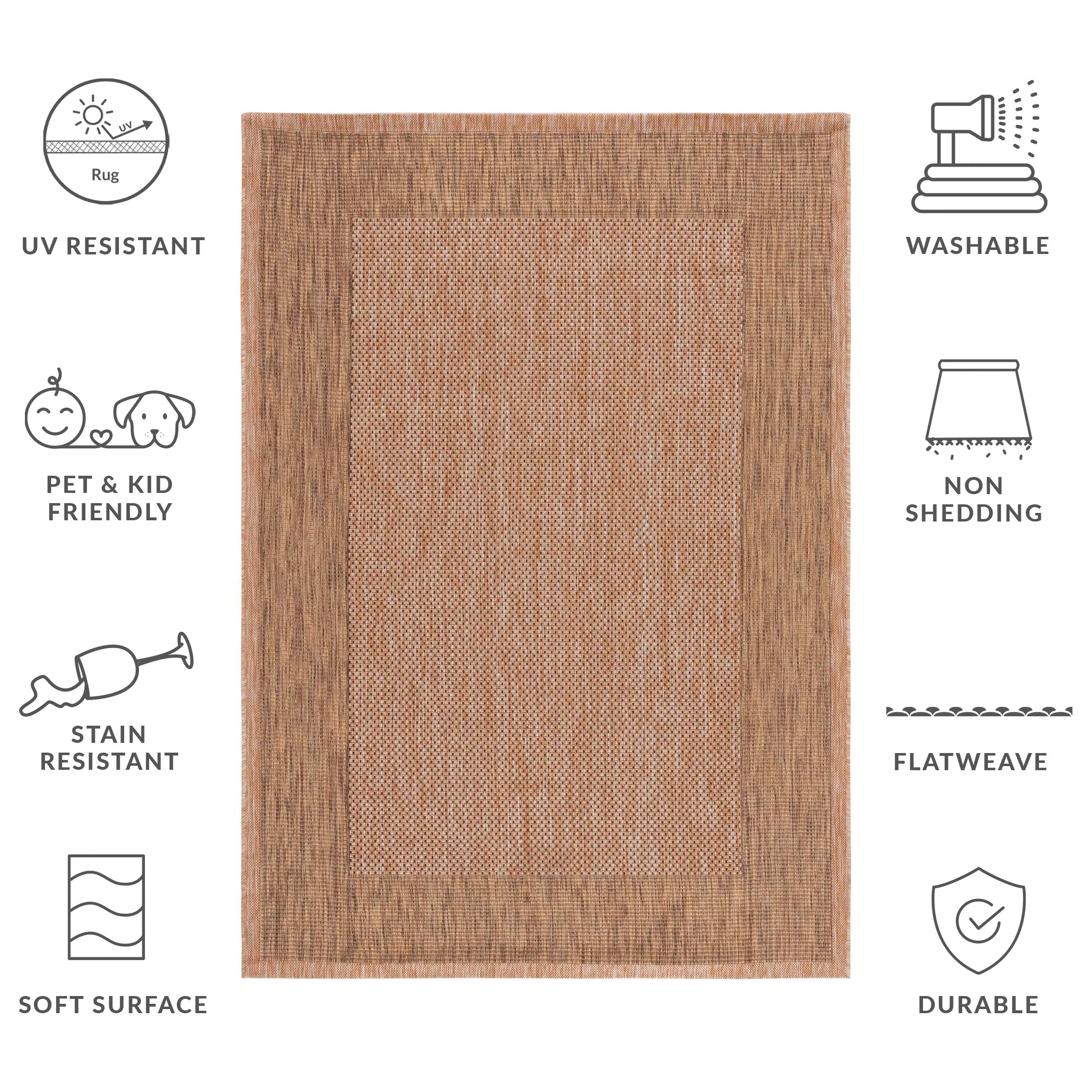 SAFAVIEH Courtyard Gwenneth Indoor/Outdoor Waterproof Patio Backyard Rug
