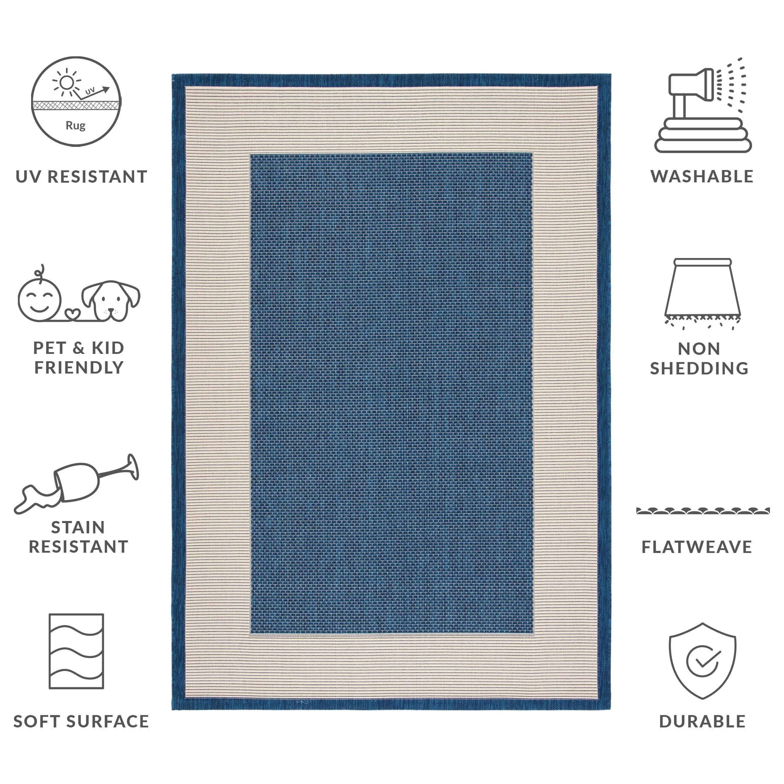 SAFAVIEH Courtyard Gwenneth Indoor/Outdoor Waterproof Patio Backyard Rug