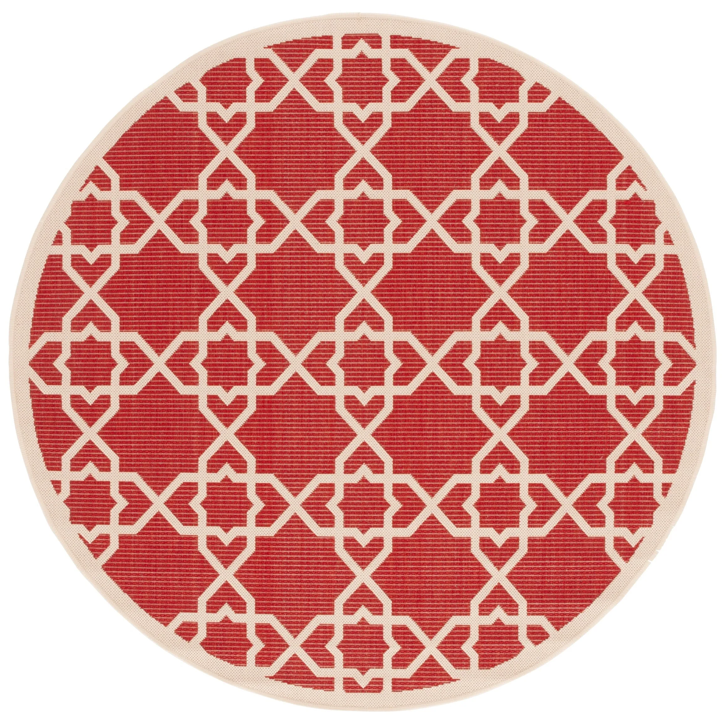 SAFAVIEH Courtyard Hanifa Trellis Indoor/ Outdoor Waterproof Patio Backyard Rug