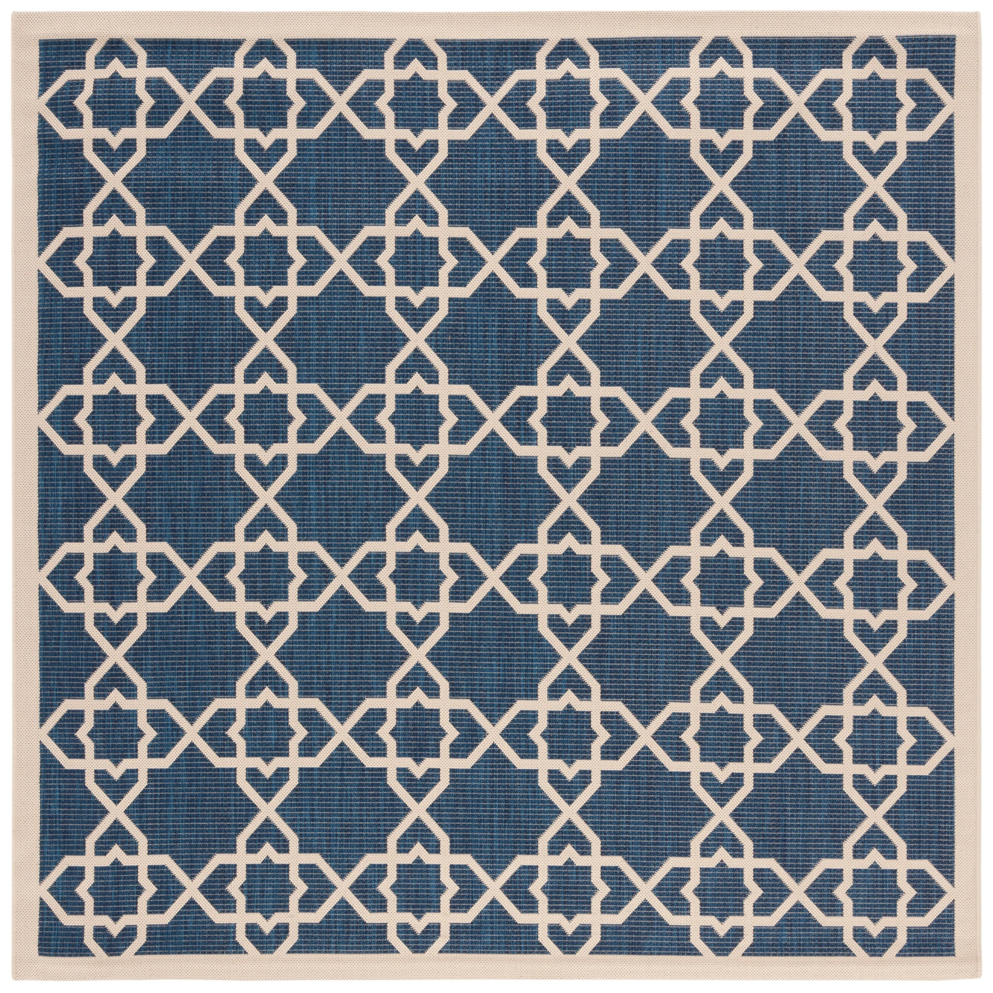 SAFAVIEH Courtyard Hanifa Trellis Indoor/ Outdoor Waterproof Patio Backyard Rug