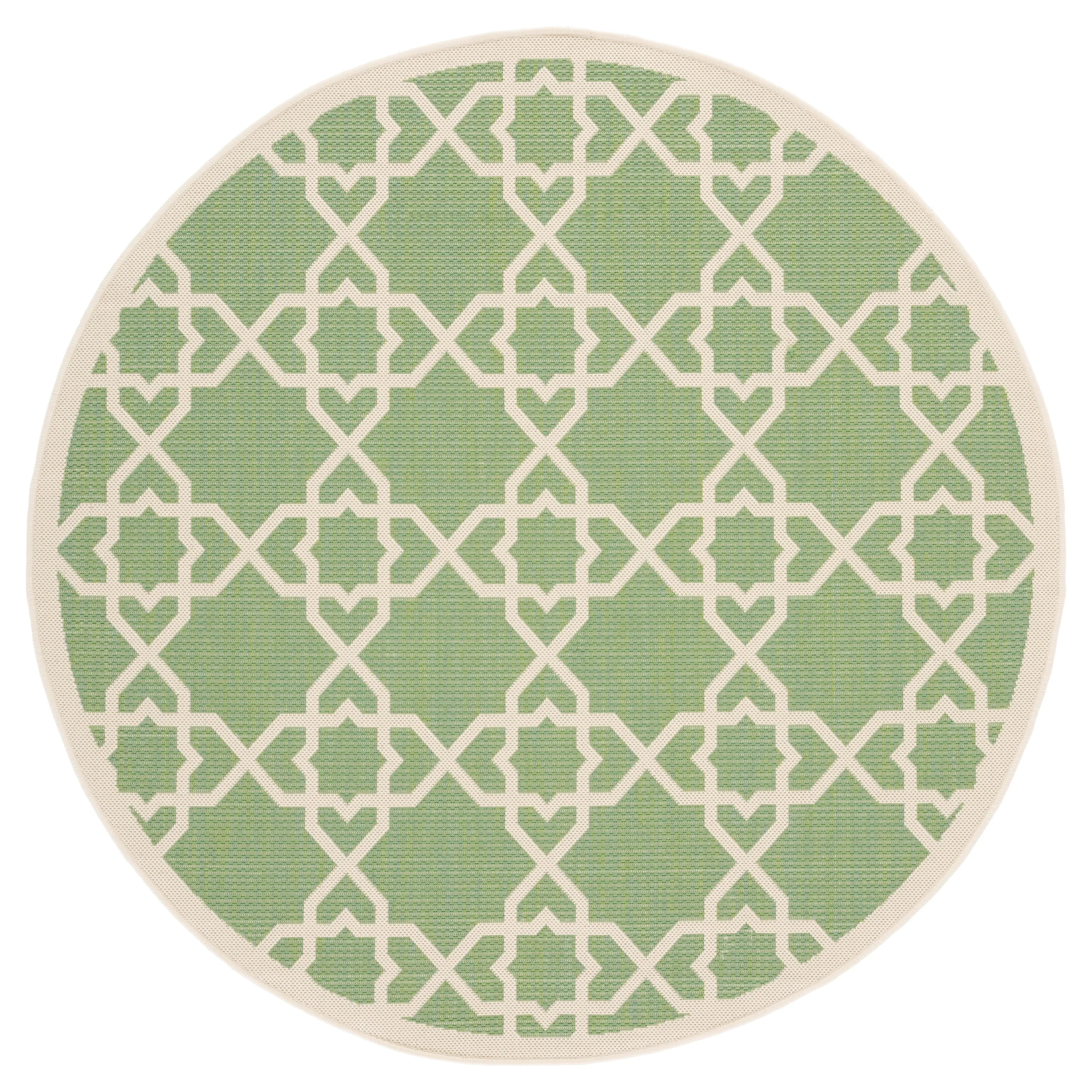 SAFAVIEH Courtyard Hanifa Trellis Indoor/ Outdoor Waterproof Patio Backyard Rug