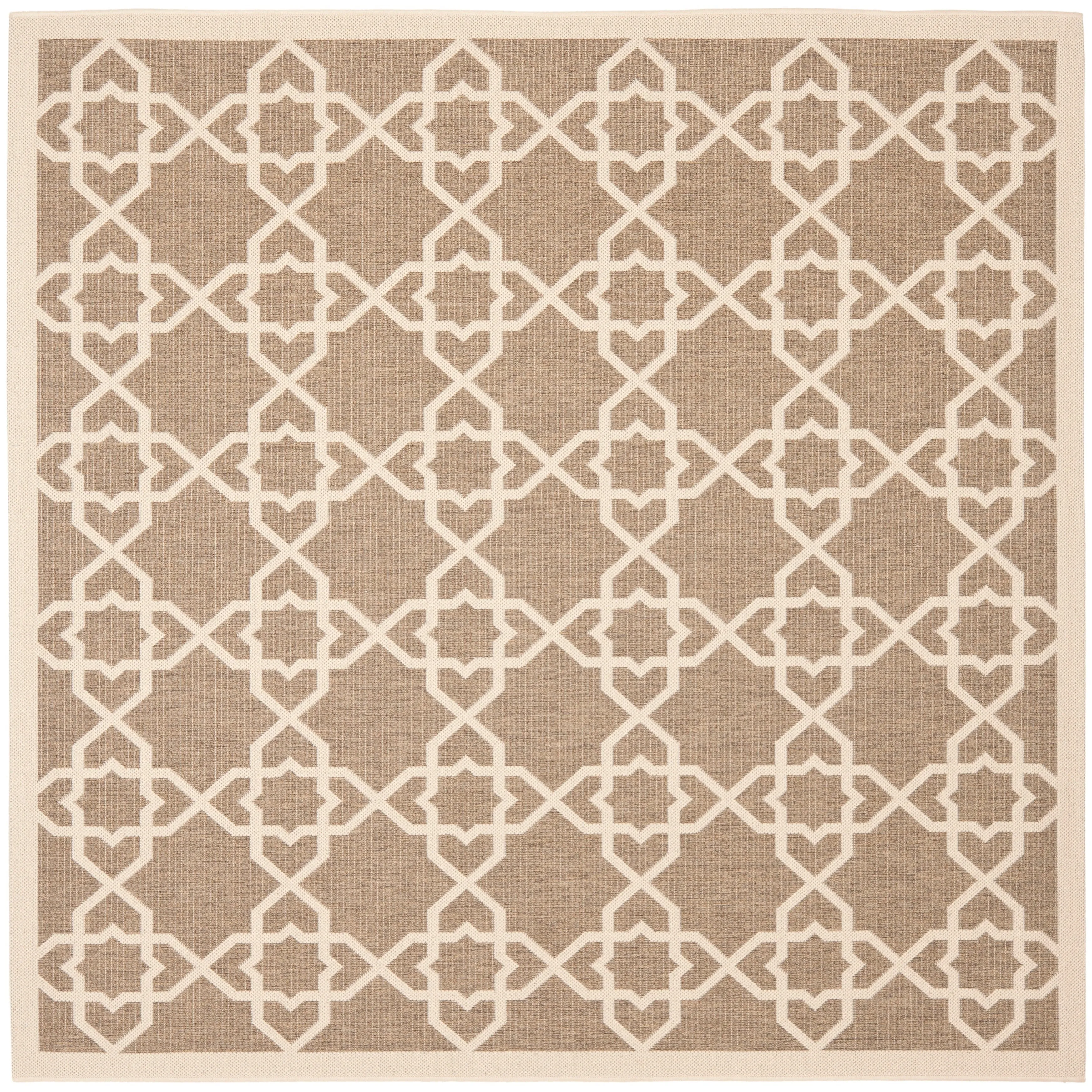 SAFAVIEH Courtyard Hanifa Trellis Indoor/ Outdoor Waterproof Patio Backyard Rug