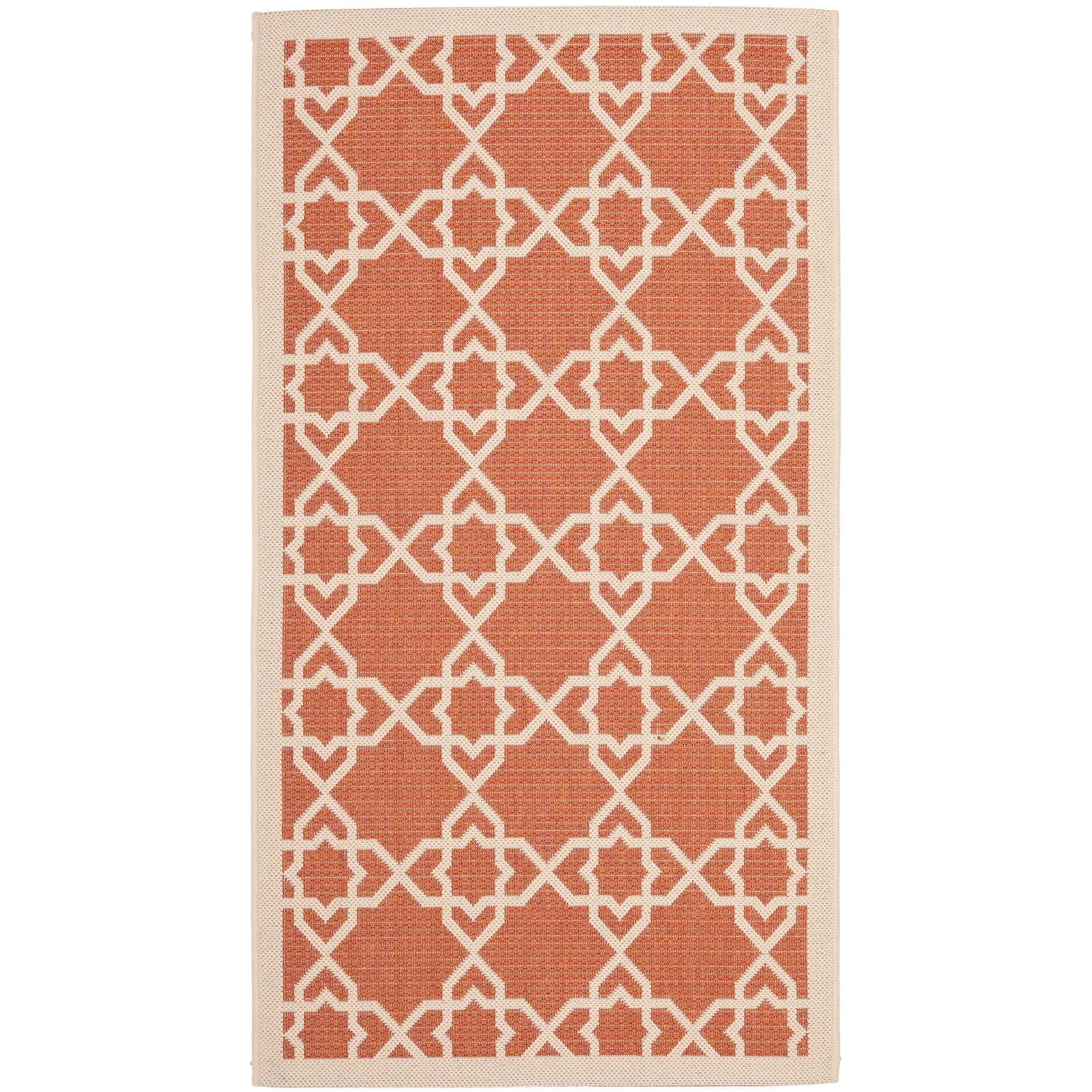 SAFAVIEH Courtyard Hanifa Trellis Indoor/ Outdoor Waterproof Patio Backyard Rug