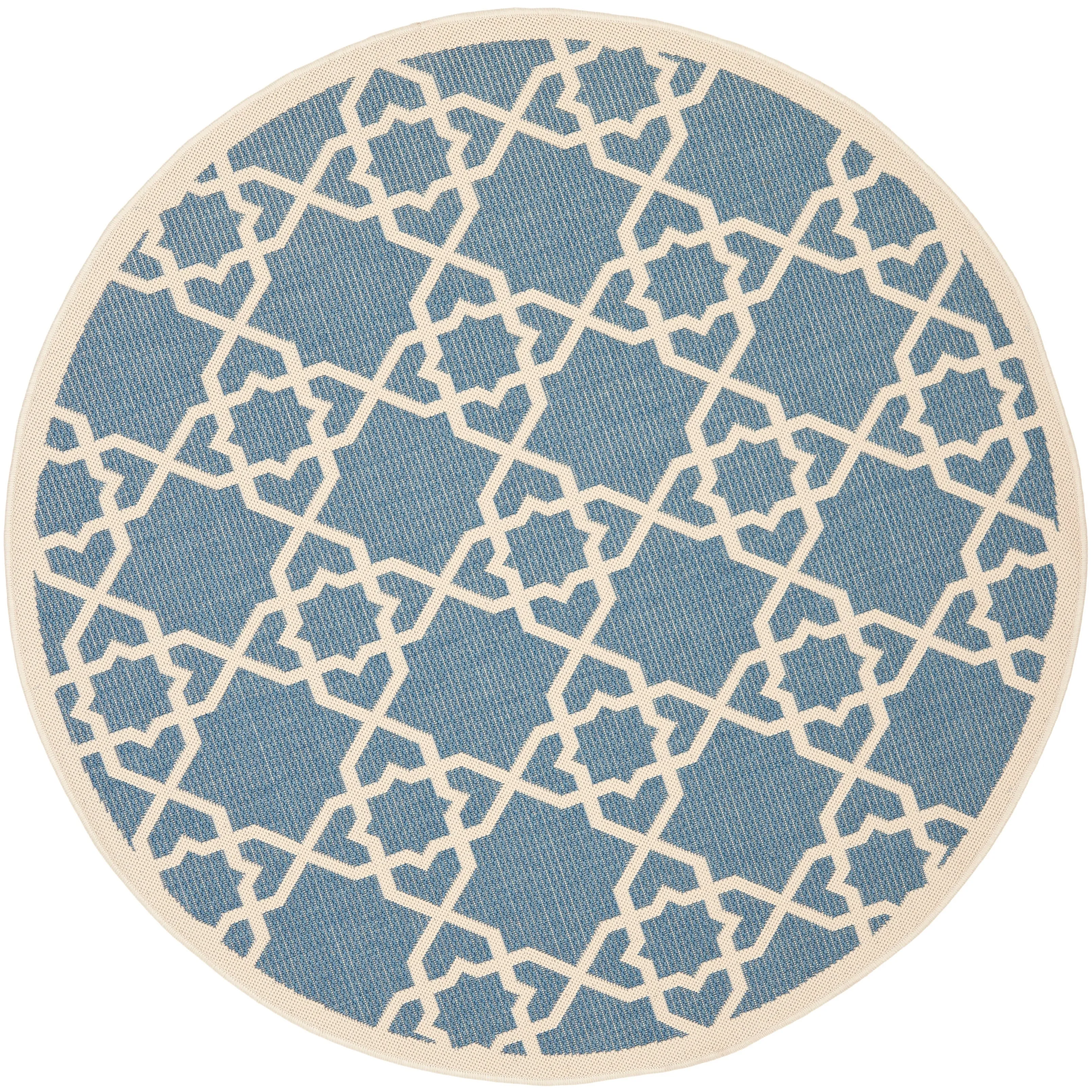 SAFAVIEH Courtyard Hanifa Trellis Indoor/ Outdoor Waterproof Patio Backyard Rug