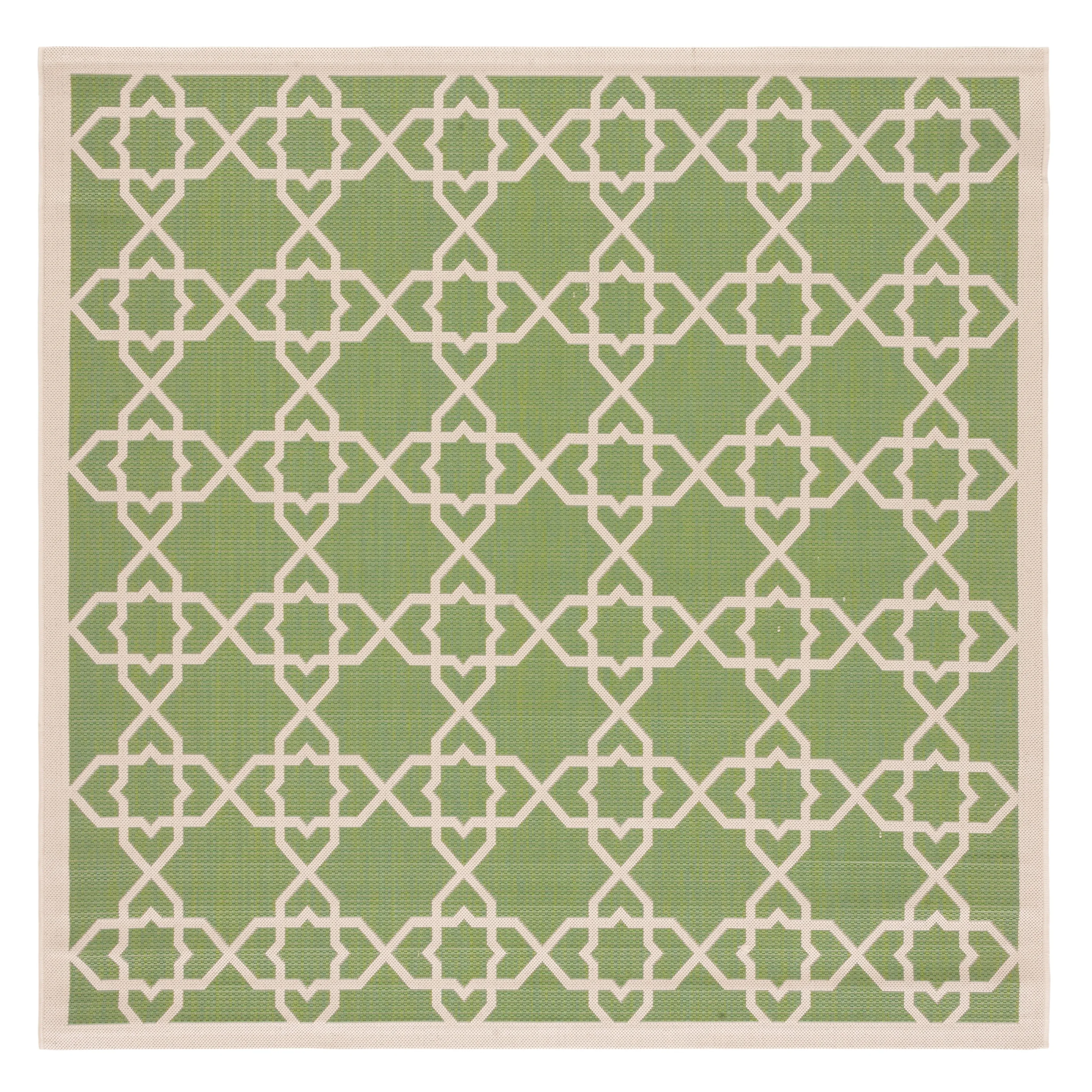 SAFAVIEH Courtyard Hanifa Trellis Indoor/ Outdoor Waterproof Patio Backyard Rug