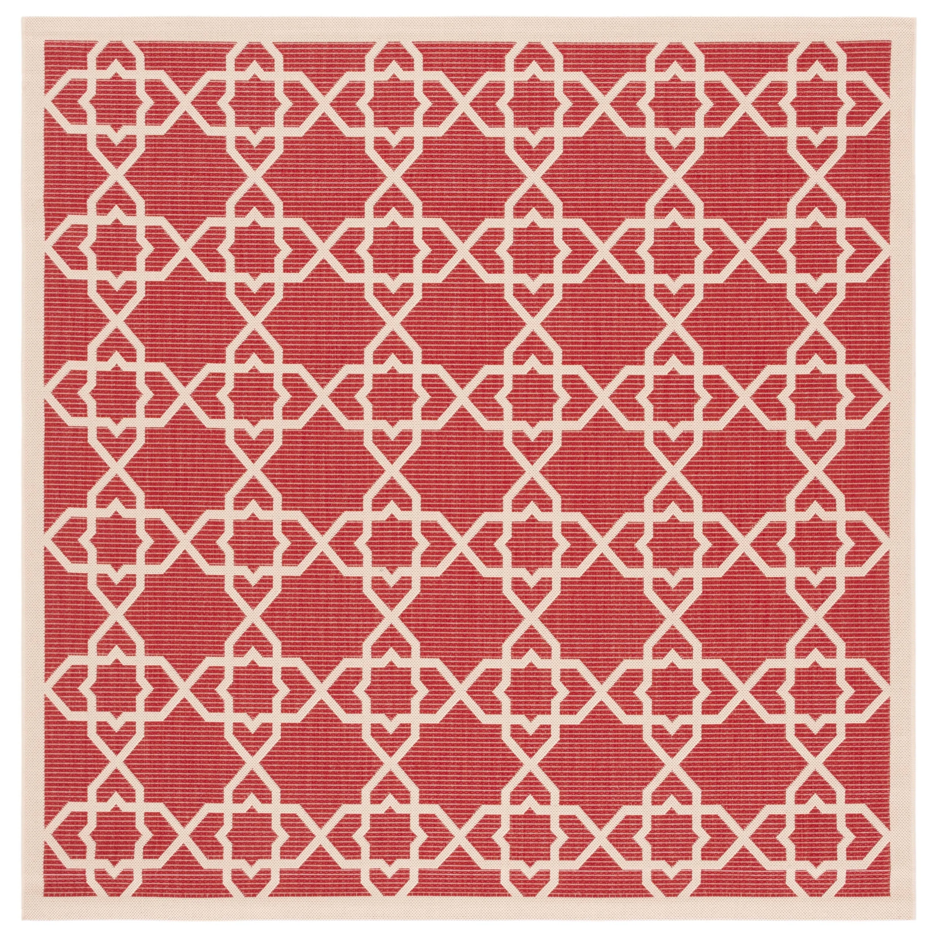 SAFAVIEH Courtyard Hanifa Trellis Indoor/ Outdoor Waterproof Patio Backyard Rug
