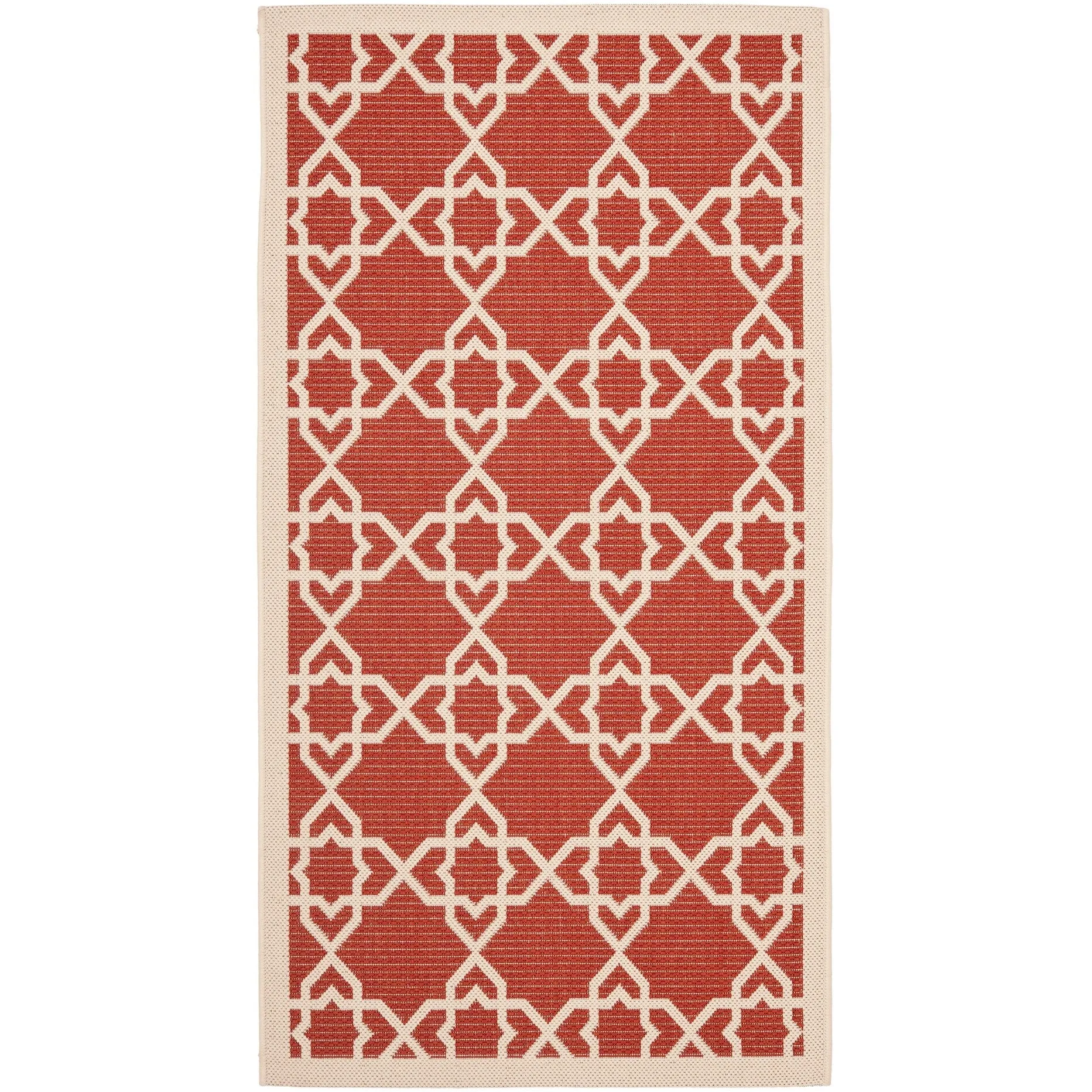 SAFAVIEH Courtyard Hanifa Trellis Indoor/ Outdoor Waterproof Patio Backyard Rug